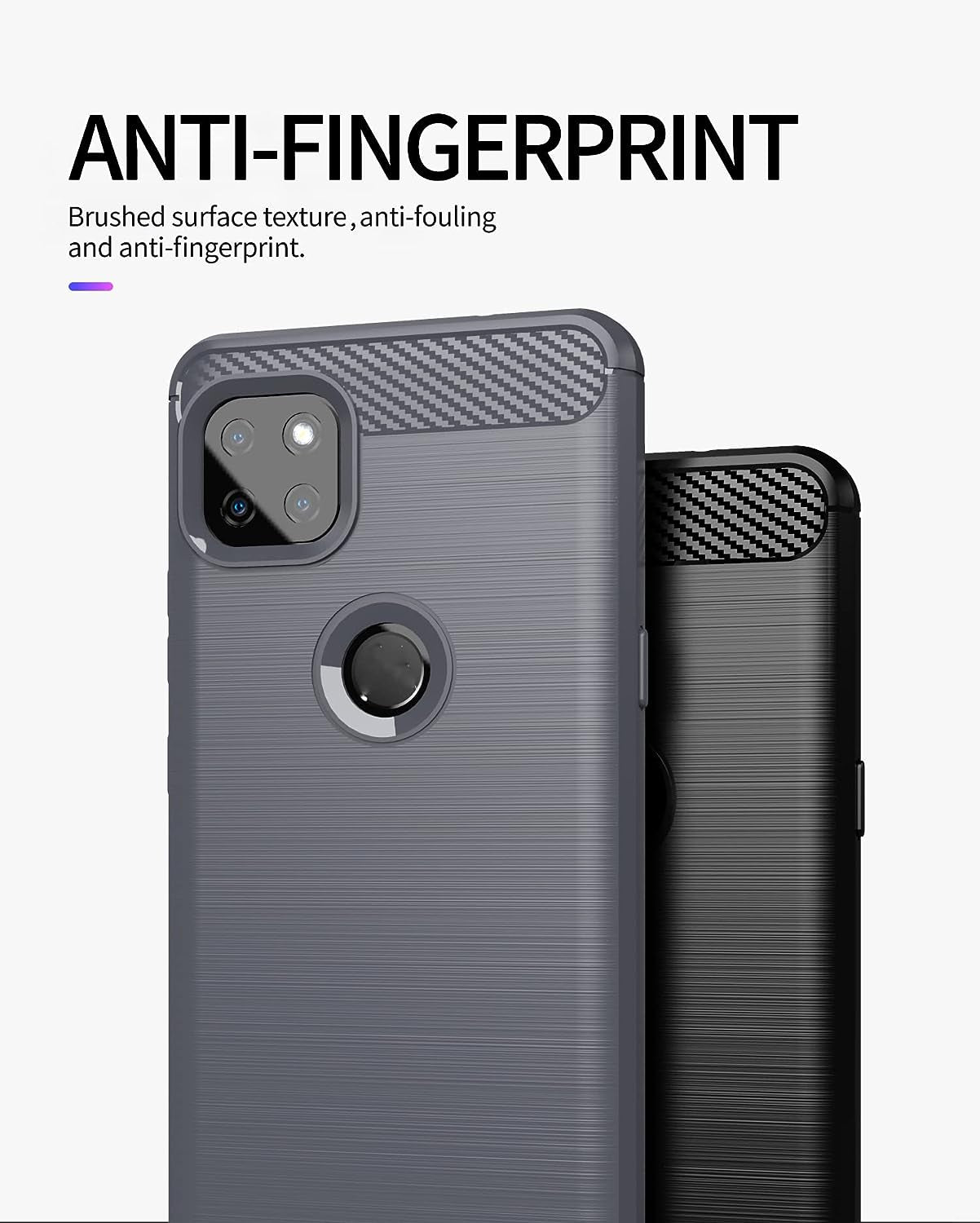 M MAIKEZI for Moto One 5G Ace Case,Motorola One 5G Ace Case with HD Screen Protector, Soft TPU Slim Fashion Non-Slip Protective Phone Case Cover for Motorola Moto One 5G UW Ace (Red Brushed TPU)  JINZHI Inc   