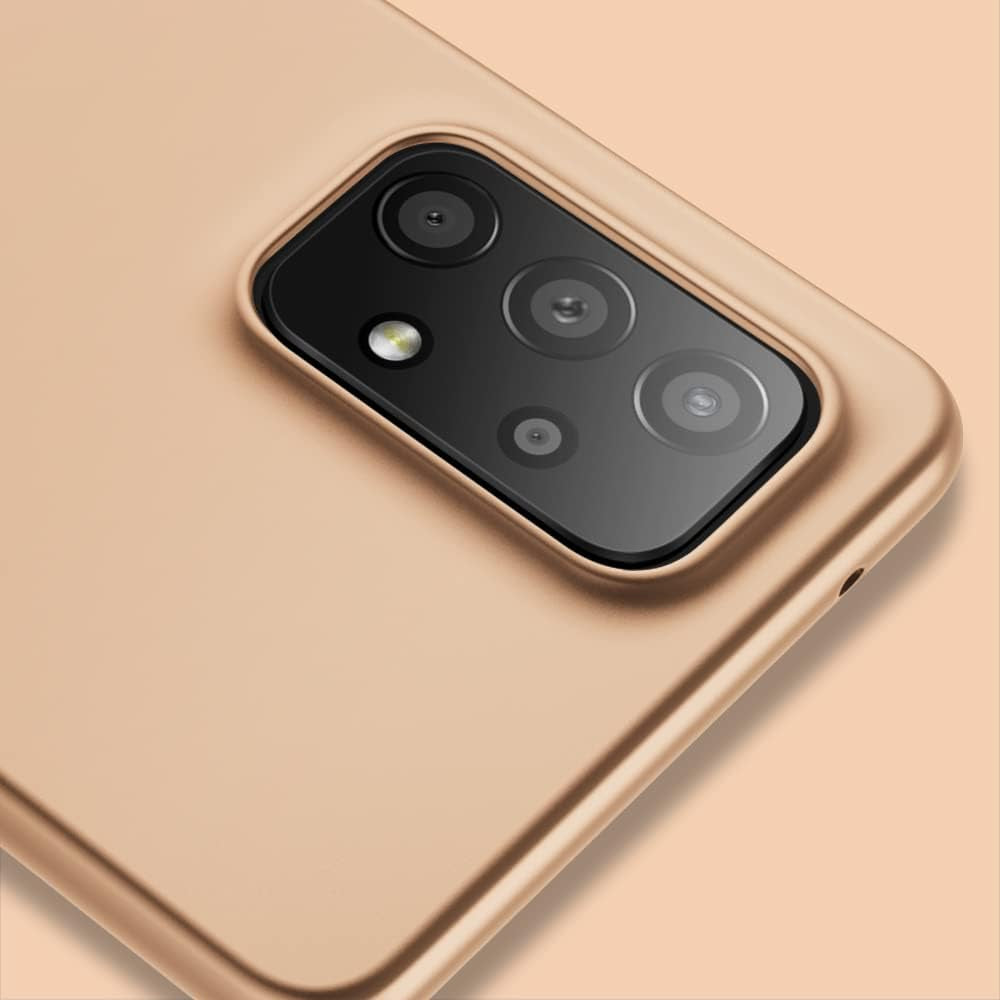 X-Level Samsung Galaxy A53 5G Case Ultra-Thin Slim Fit Soft TPU [Guardian Series] A53 5G Phone Back Cover Light Protective Matte Finish Coating Case Compatible Samsung A53 5G-Gold  pipilu   