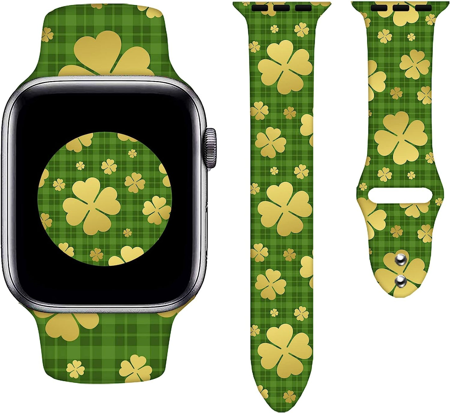 Watch Bands Compatible Apple Watch for Women Men, Adjustable Smart Watch Band Soft Silicone Wristbands Replacment Strap for Watch Series 7 6 5 4 3 2 1  KASDBY   