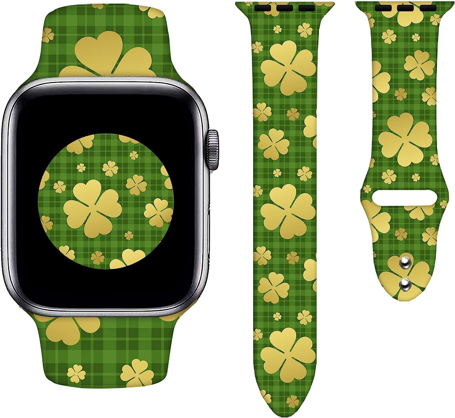 Watch Bands Compatible Apple Watch for Women Men, Adjustable Smart Watch Band Soft Silicone Wristbands Replacment Strap for Watch Series 7 6 5 4 3 2 1  KASDBY   