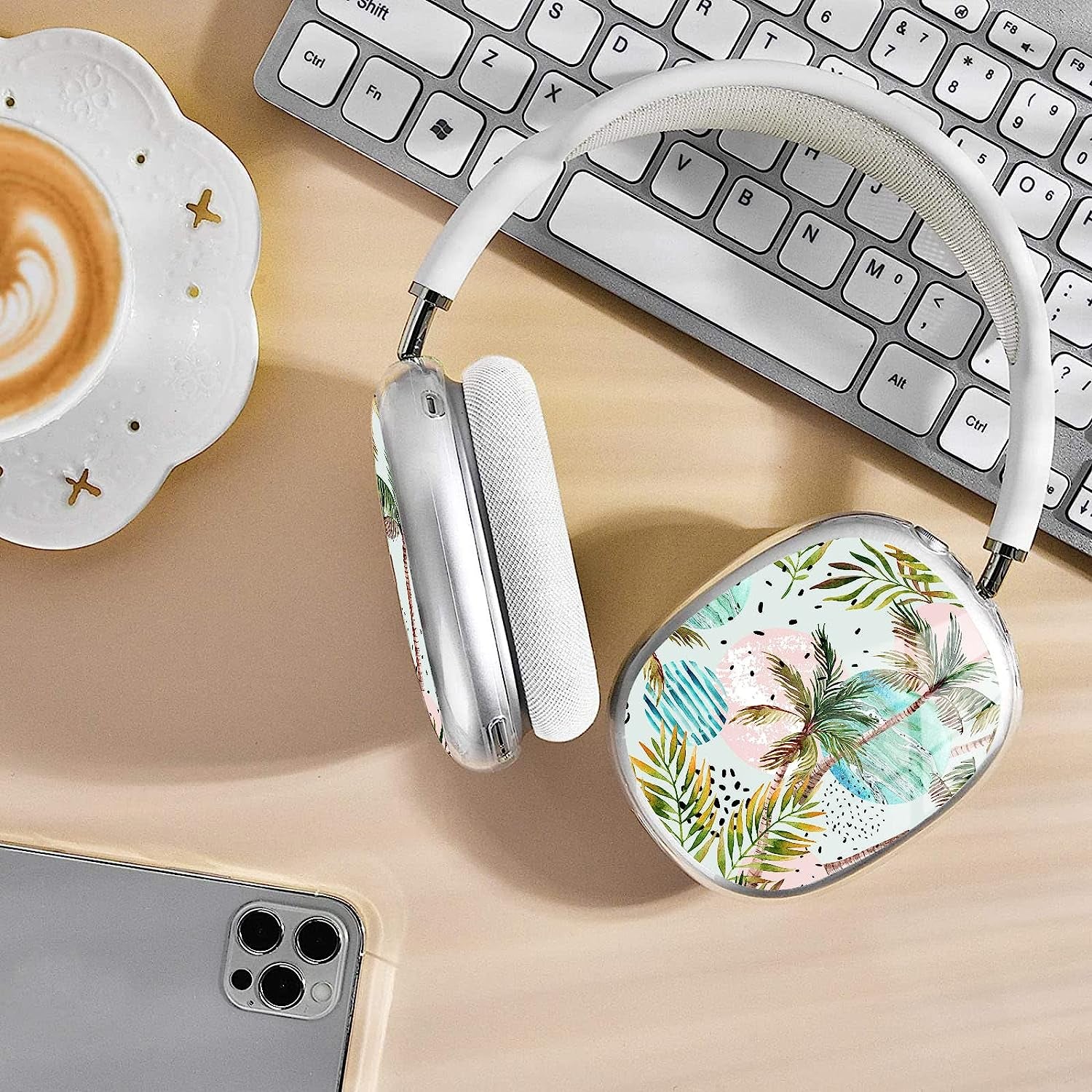 WINCHIHAN Printed Soft TPU Anti-Scratch Protective Case Cover Compatible with Airpods Max Headphones # AS0119  WINCHIHAN   