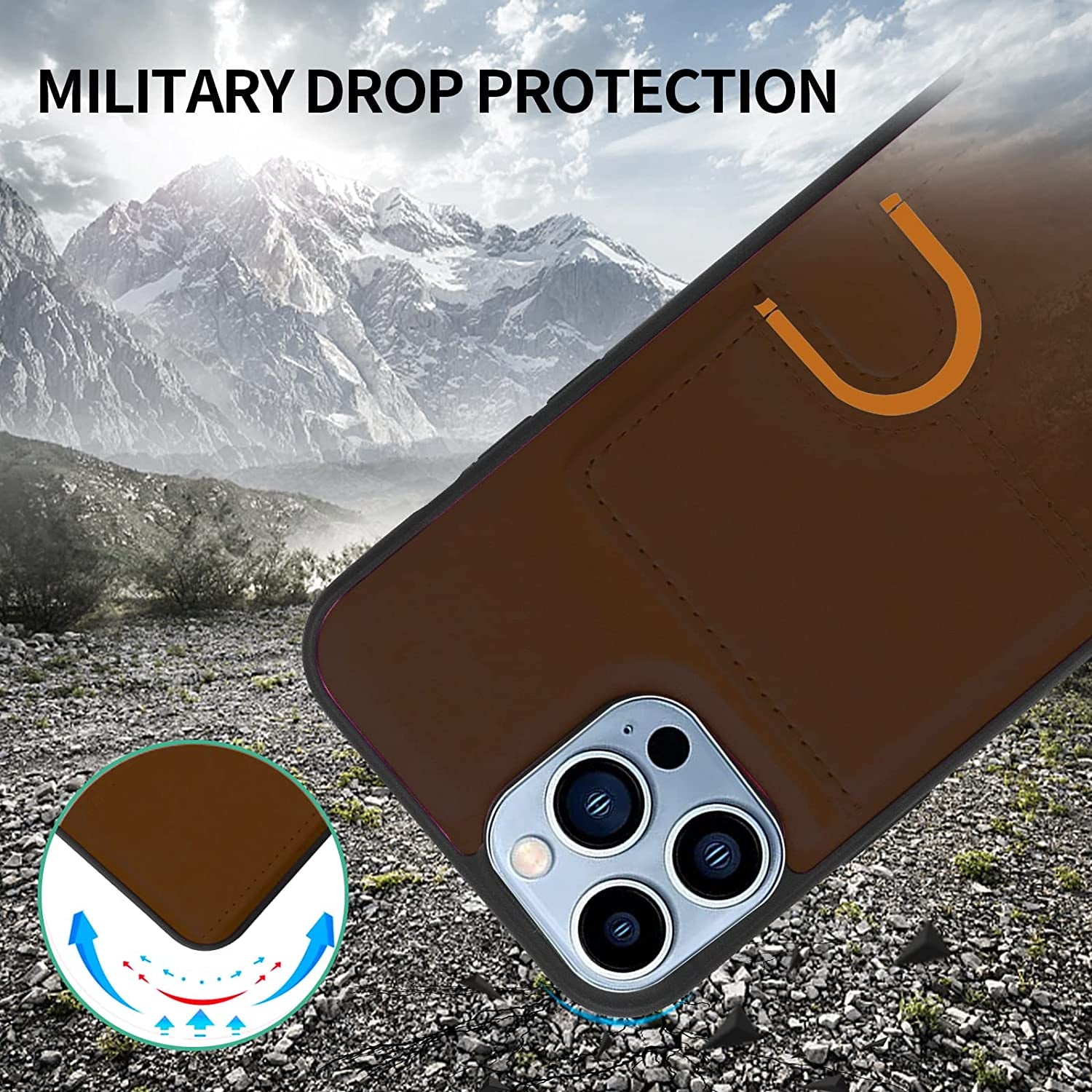 SONVICTY LIFE [2 in 1] Magnetic Wallet Case for Iphone 13 Pro Max, 6.7" TPU Leather Magsafe Case with Removable Wallet Card Holder, Compatible with Magsafe Accessories & Charging,Brown  SONVICTY LIFE   