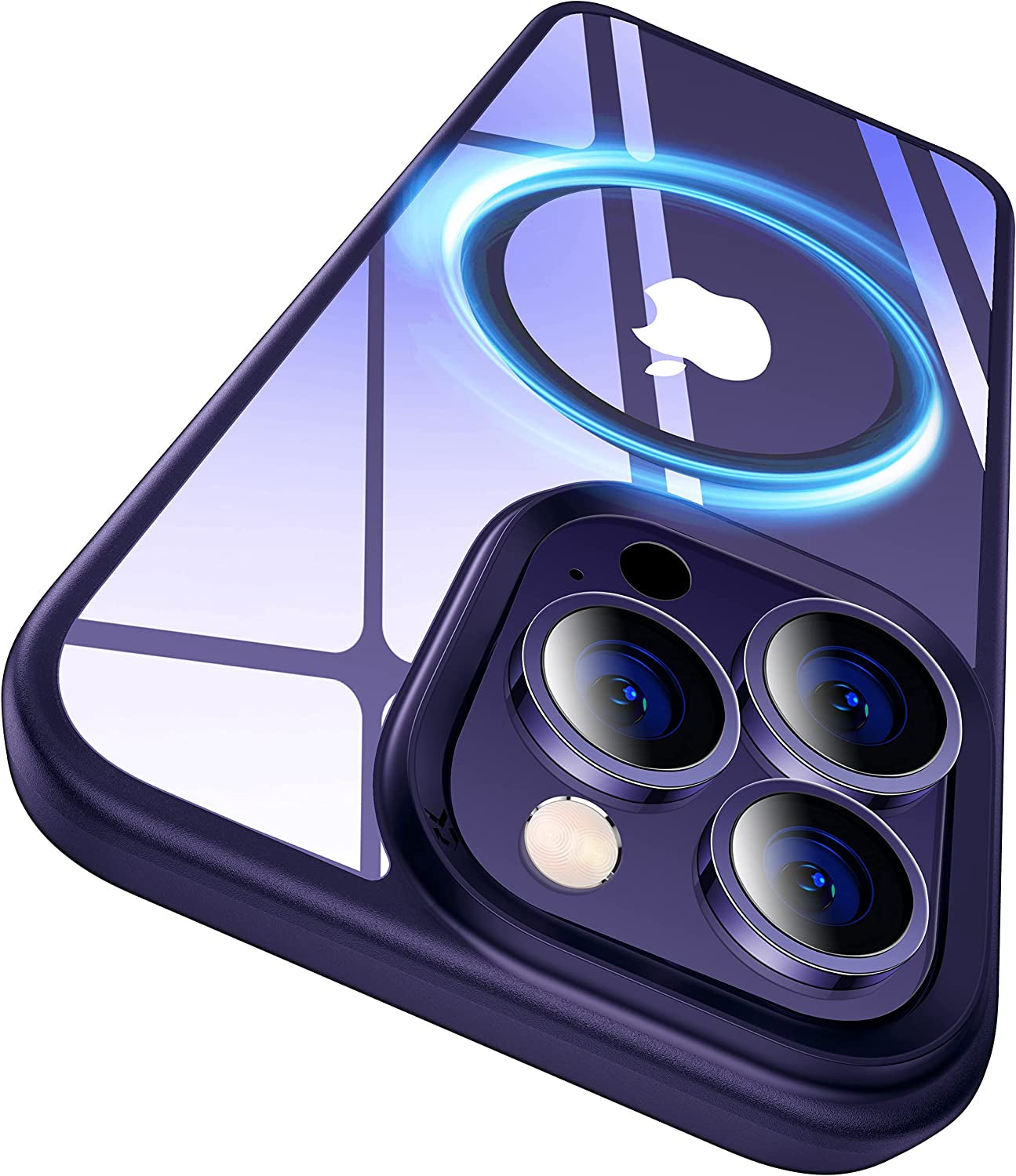 CASEKOO Strong Magnetic Clear for Iphone 14 Pro Max Case Transparent Back with Removable Magnetic Kickstand [Anti-Yellowing] [Compatible with Magsafe] Shockproof Protective Slim Cover 6.7 Inch, Black  CASEKOO   