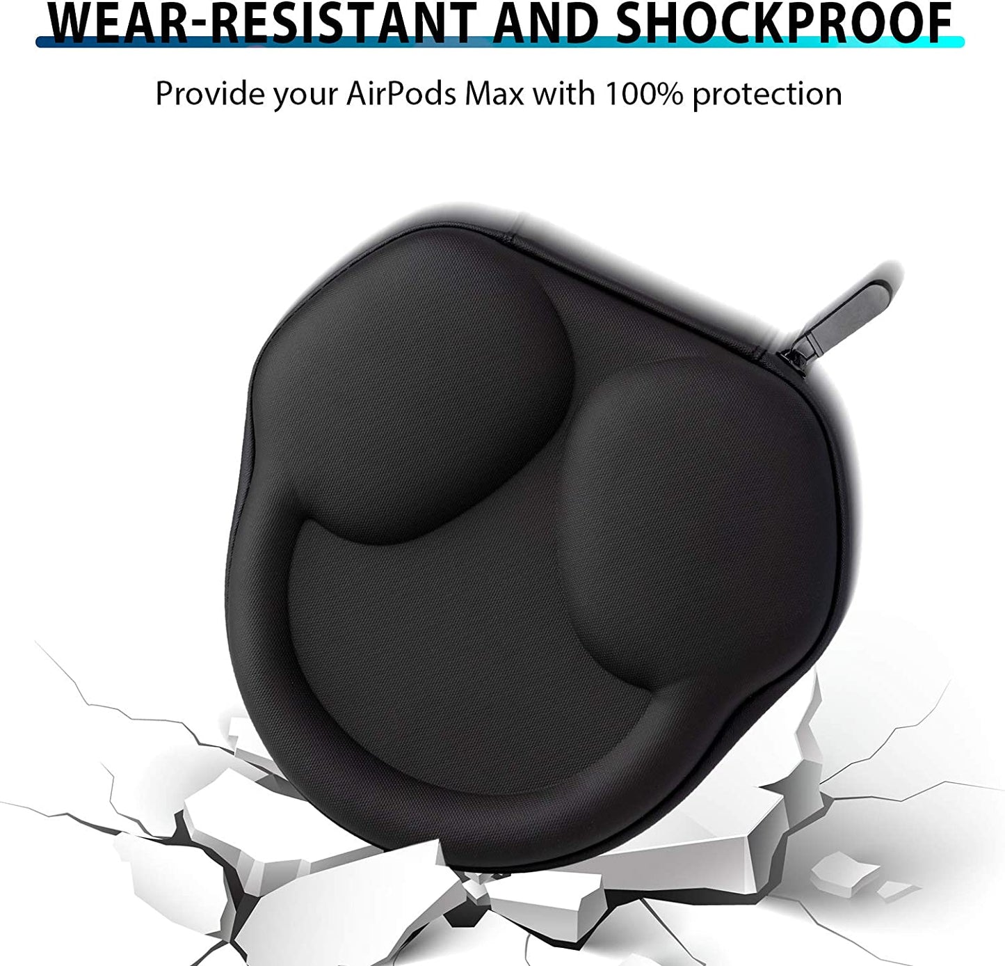 SAMYERLEN Smart Case for Airpods Max Headphones with Sleep Mode Function, Protective Hard Shell Travel Carrying Bag with Cable Storage, Compact Design Storage Accessories for Apple Airpods Max  YUTAN   