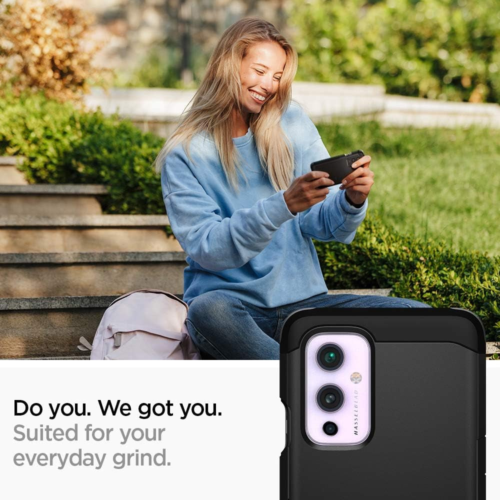 Spigen Tough Armor [Extreme Protection Tech] Designed for Oneplus 9 Case 5G [Compatible with NA & EU Versions, NOT Compatible with CH & in Versions] (2021) - Black  Spigen   