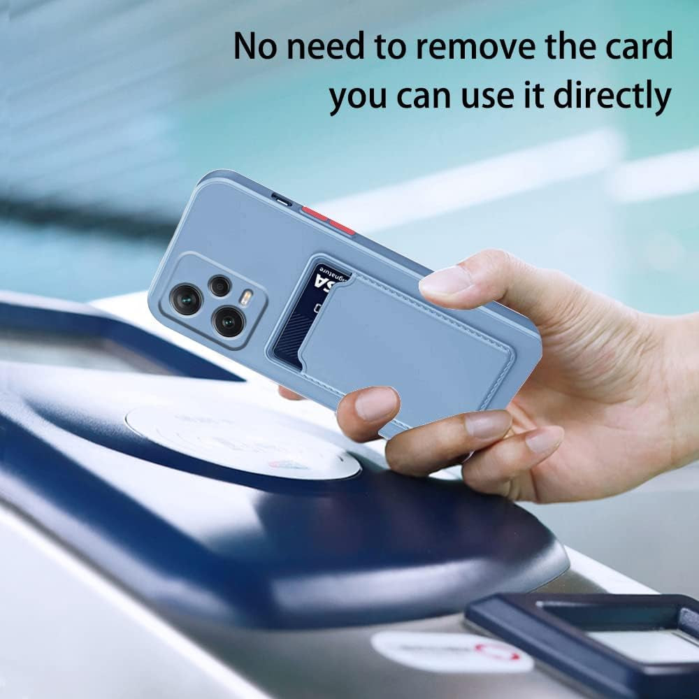 Tiwinxing Compatible with Redmi Note 12 Pro plus Case with Card Holder Shockproof Phone Cases for Xiaomi Redmi Note 12 Pro plus Anti-Scratch Silicone TPU Redmi Note 12 Pro plus Cases (Grey)  Tiwinxing   