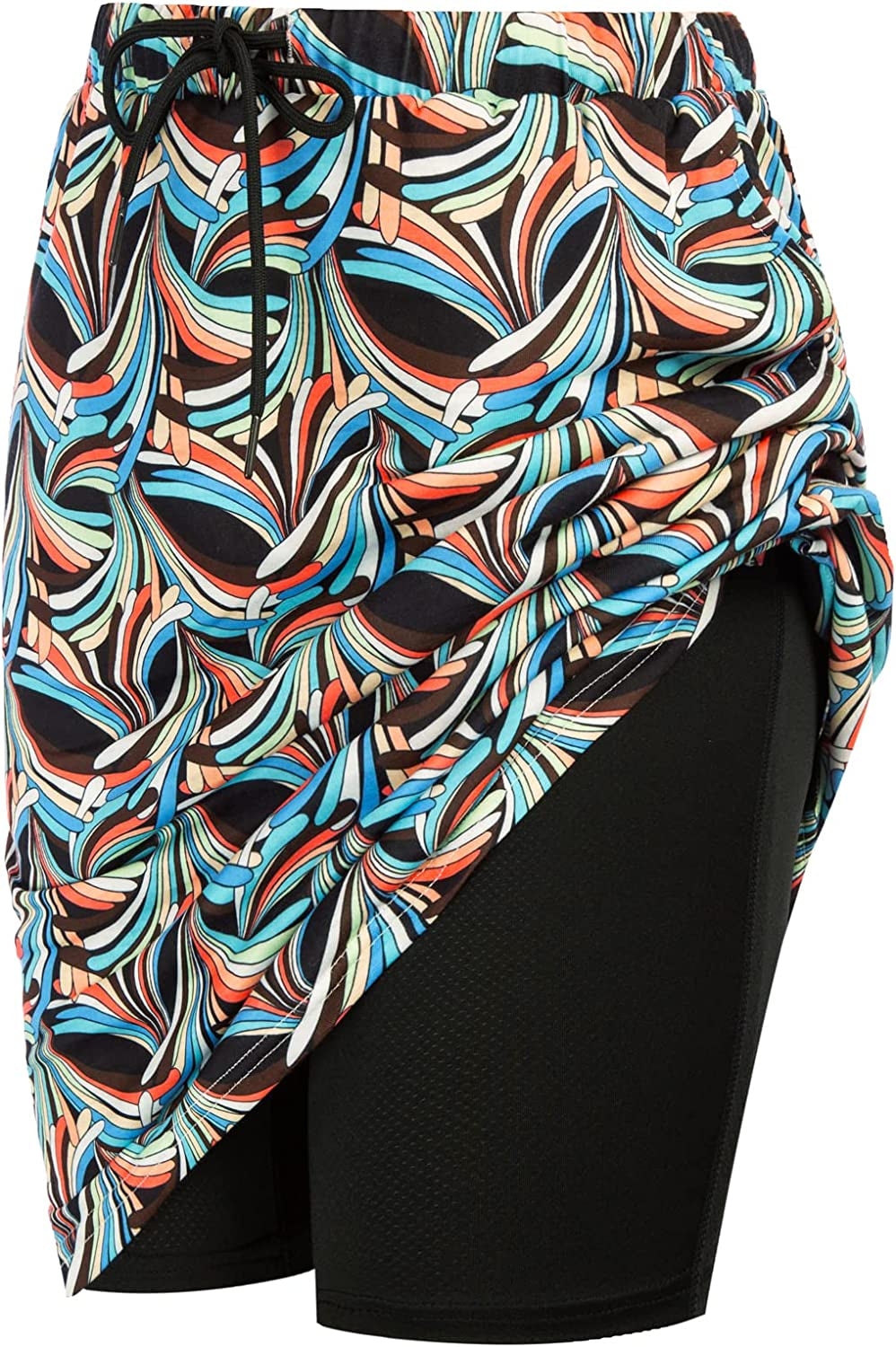 JACK SMITH Women'S Athletic Skorts Skirts Sports Golf Tennis Skirts with Pockets S-3XL  JACK SMITH Colorful Flower Pattern XX-Large 