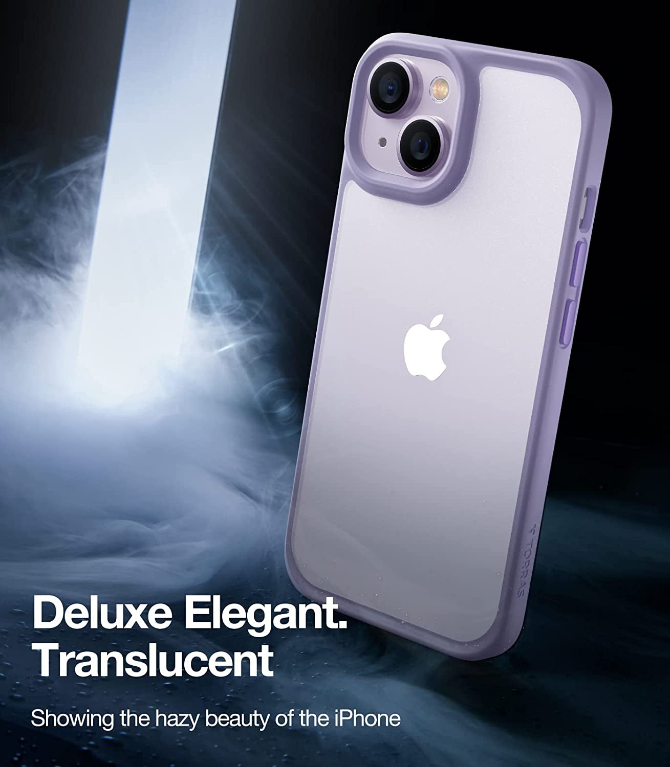 TORRAS Shockproof Designed for Iphone 14 Case [10FT Military Drop Protection][Sleek Premium Touch] Case for Iphone 14 Phone Cases with Translucent Back & Soft Edge Slim Silicone Cover, Purple  TORRAS   