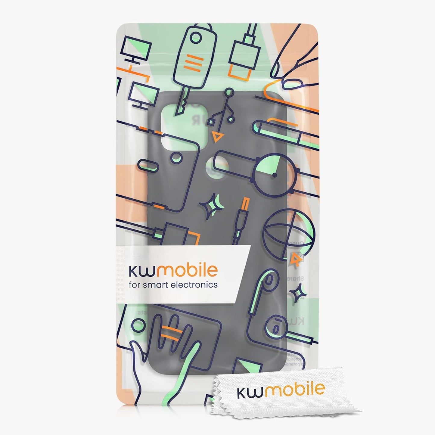 Kwmobile Case Compatible with Google Pixel 4A 5G Case - Slim Protective TPU Silicone Phone Cover - Black Matte  KW-Commerce   