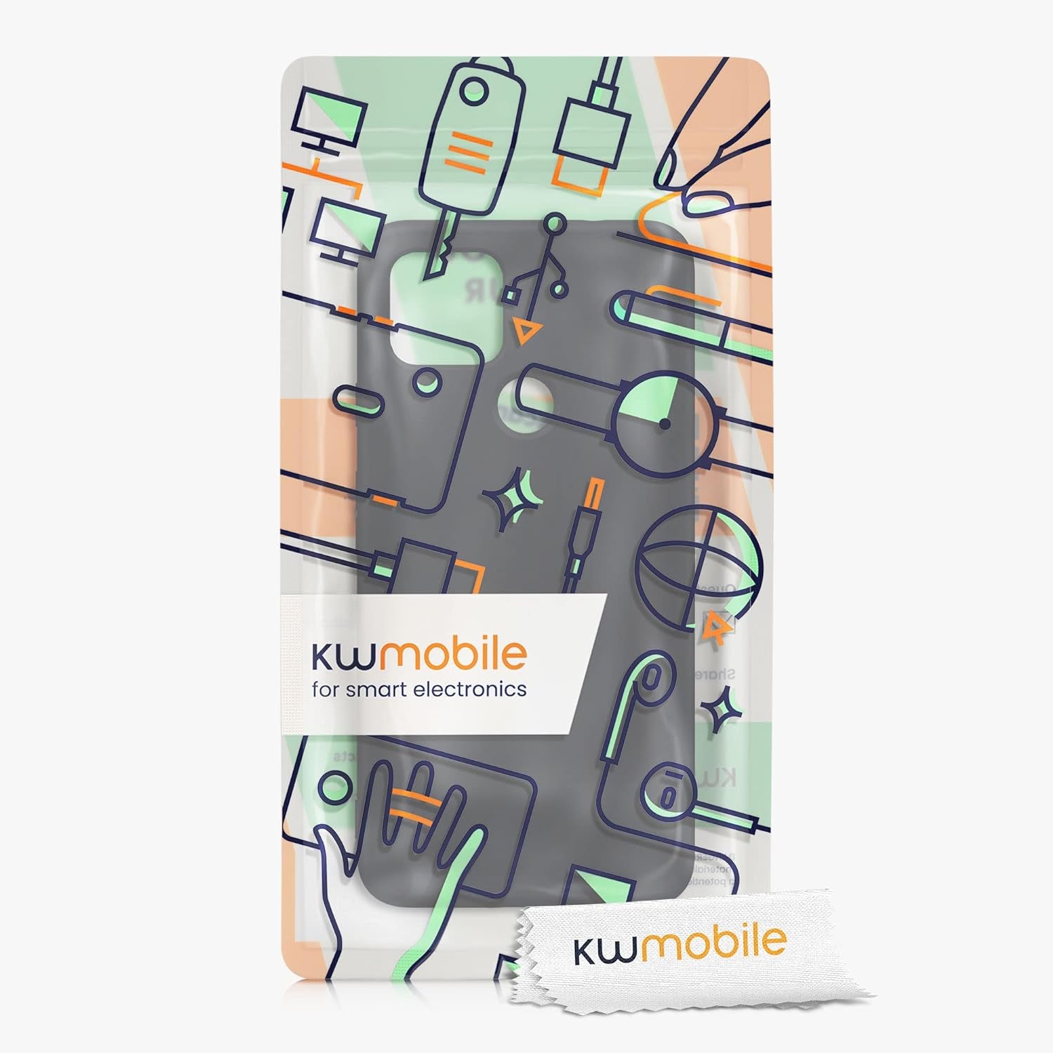 Kwmobile Case Compatible with Google Pixel 4A 5G Case - Slim Protective TPU Silicone Phone Cover - Black Matte  KW-Commerce   