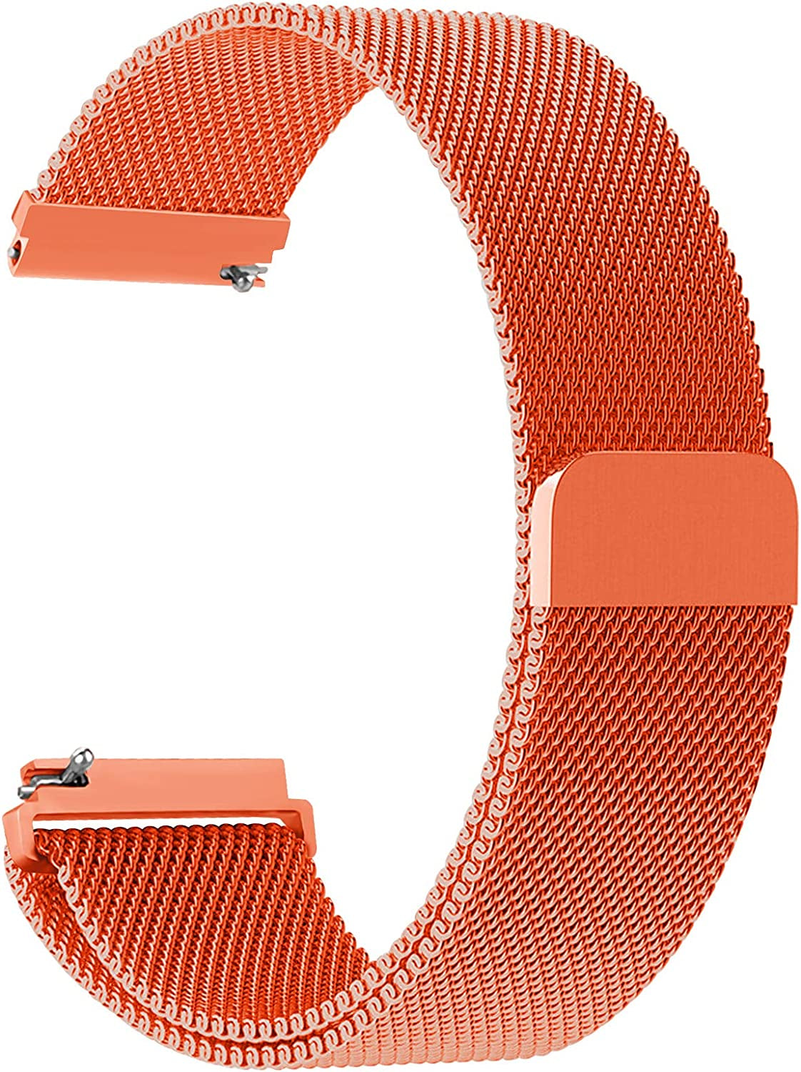 20Mm Quick Release Watch Band Metal Strap for Samsung Galaxy Watch 5 4 3 40Mm 41Mm 42Mm 44Mm 45Mm 46Mm Magnetic Mesh Watch Band for Amazfit Bip U Pro/Gts for Galaxy Watch Active/Active 2 40Mm 44Mm  DMVEIMAL Sunset  