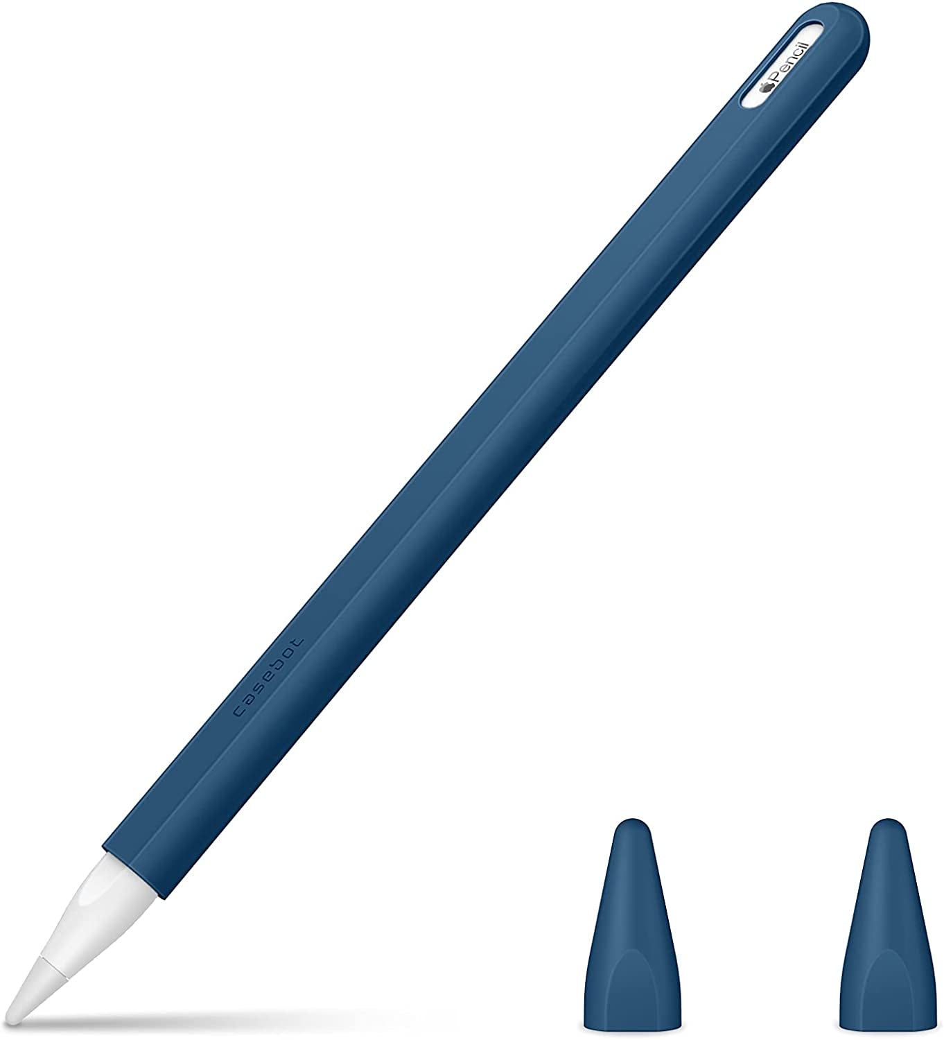 Fintie Silicone Sleeve for Apple Pencil 2Nd Generation, Light Pen Skin Case Cover Soft Protective Pencil Grip Holder with 2 Nib Covers Accessories, Lilac Purple  FINTIE Cyan Blue  