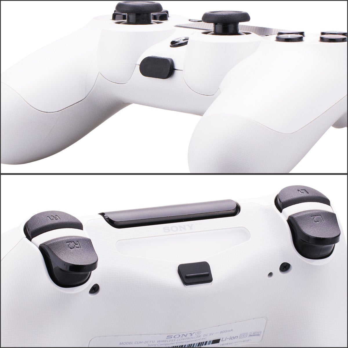 9Cdeer 1 Piece of Silicone Studded Water Transfer Protective Sleeve Case Cover Skin + 8 Thumb Grips Analog Caps + 2 Dust Proof Plugs for Ps4/Slim/Pro Dualshock 4 Controller, Skull Red  9CDeer   