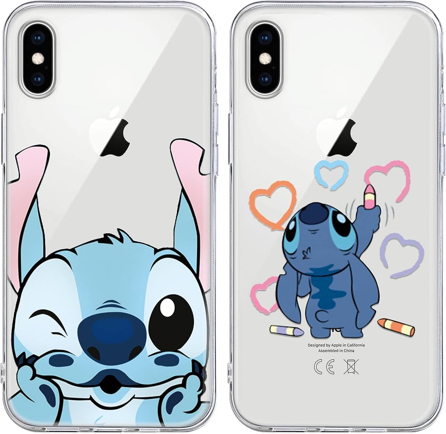 [2 Pack] Cute Case for Apple Iphone 13 Mini Case, Cartoon Kawaii Character Aesthetic Cool Phone Cases Girly for Girls Boys Kids Women Men Clear Soft TPU Protective Cover Funda for Iphone 13 Mini 5.4"  QSN US 01 For Iphone Xs Max 
