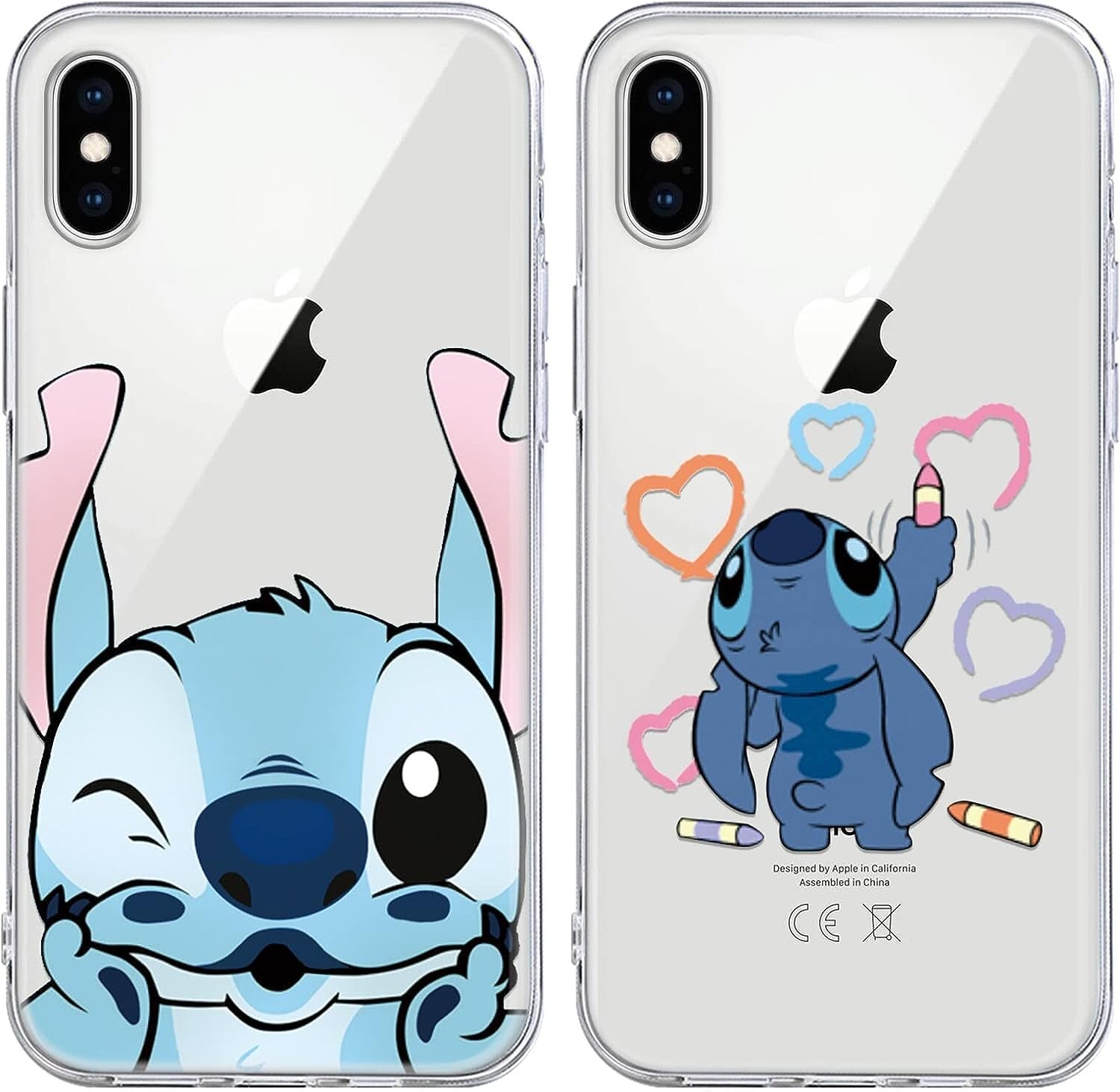 [2 Pack] Cute Case for Iphone 12 Pro Max Case, Cartoon Kawaii Aesthetic Cool Phone Cases Girly for Girls Boys Kids Women Clear Transparent Soft TPU Protective Cover Funda for Iphone 12 Pro Max 6.7"  QSN US 01 For Iphone Xs Max 