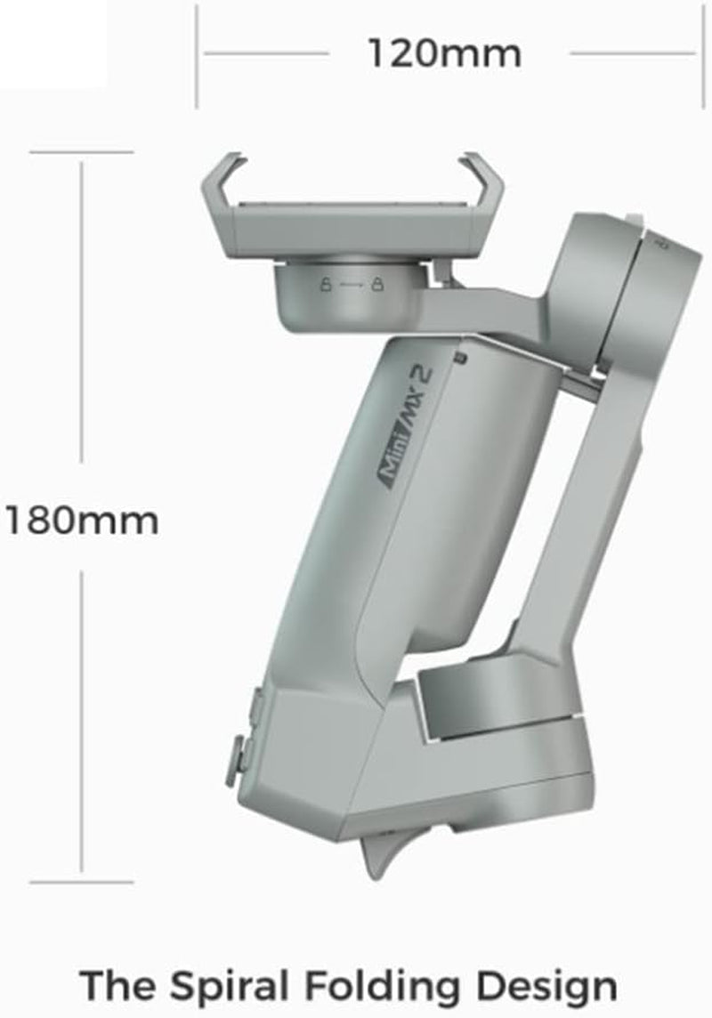 Moza Mini-Mx2 Gimbal Smart Phone 3-Axis Brushless Handheld Stabilizer for Mobile Phone Sports Camera Anti-Shake Shooting Balance  MOZA   