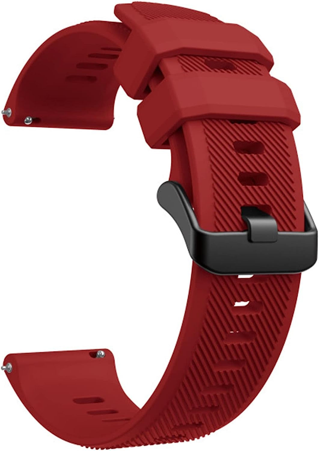 NFRFK Sport Silicone Watch Band Strap for Garmin VENU 2,Forerunner745,Vivoactive 4,Fenix Chronos, Replacement 22Mm Wristband  NFRFK Red Garmin Active 
