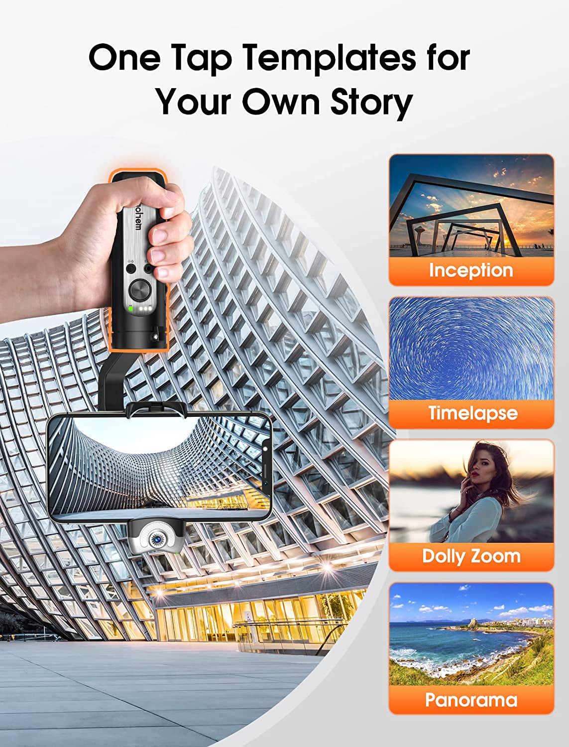 Hohem Isteady V2 Gimbal Stabilizer for Smartphone, 3-Axis Phone Gimbal W/Independent AI Tracking Sensor & Fill Light, Foldable Gimbal Vlogging Stabilizer for Iphone Android Youtube Tiktok Live Video  hohem Technology Co., LTD.   