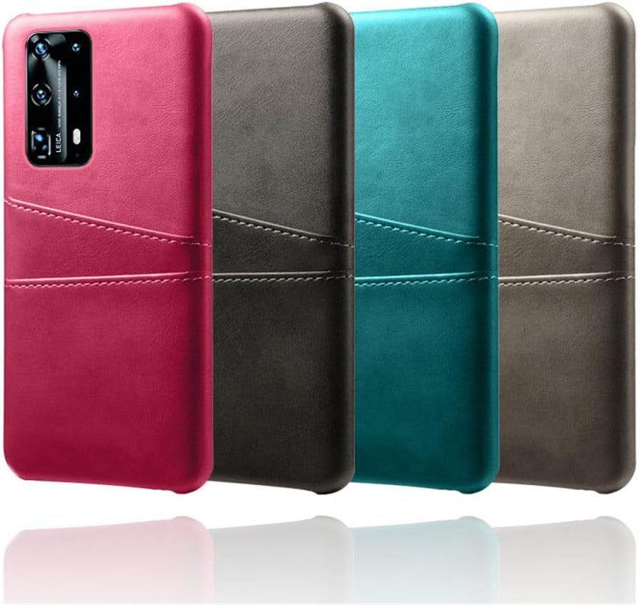 YOGISU for Huawei P40 Pro Lite Card Slot Holder PU Case for Huawei P40 Pro P40Lite P30 P20 Mate 30 Pro 20 Lite Cover,Pink,For Huawei P30  YOGISU   