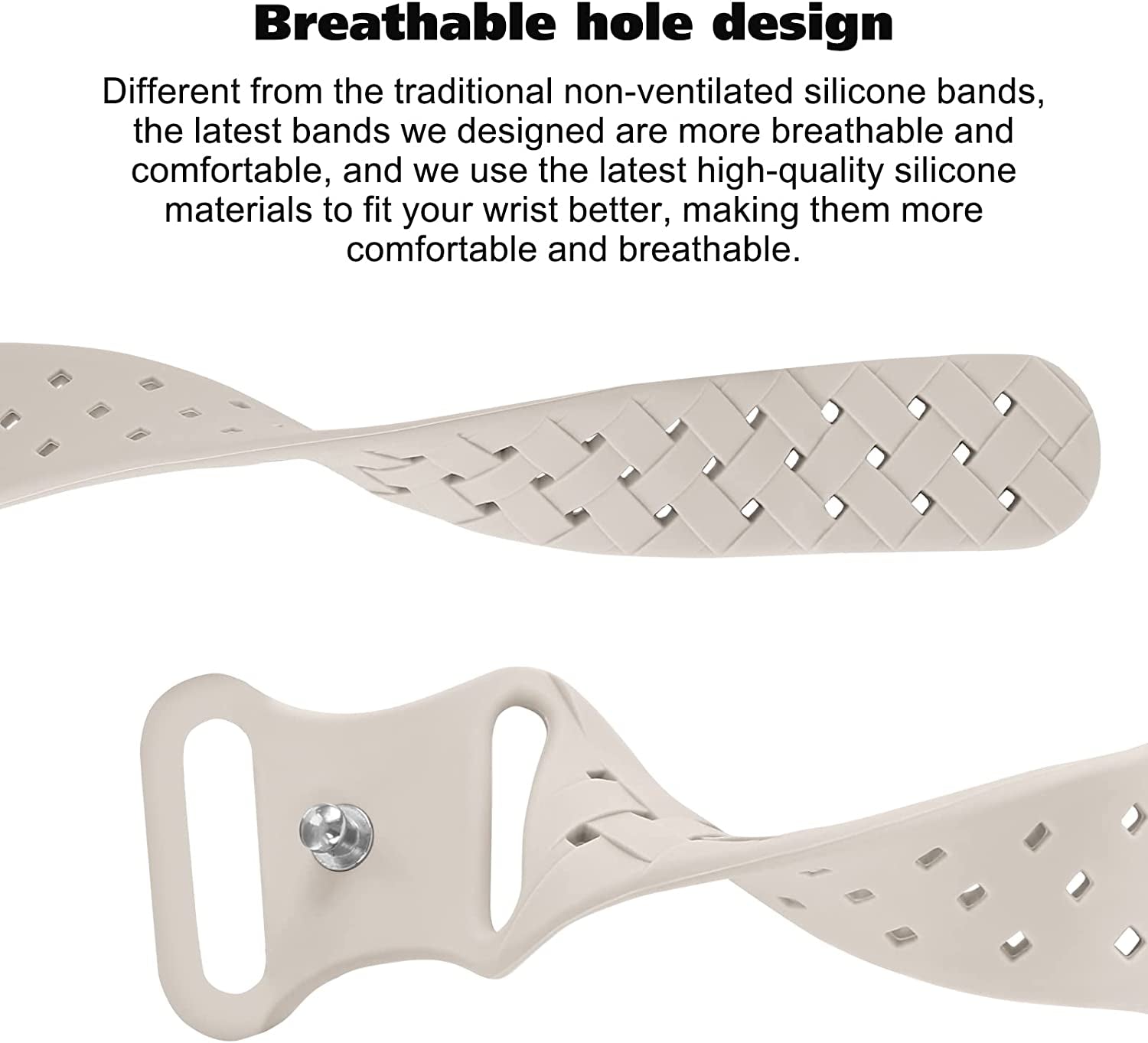 Distore Silicone Braided Weave Bands Compatible with Apple Watch 38Mm 40Mm 41Mm 42Mm 44Mm 45Mm 49Mm, Replacement Silicone Sport Breathable Strap for Iwatch Series Ultra SE 8/7/6/5/4/3/2/1 Women Men  Distore   