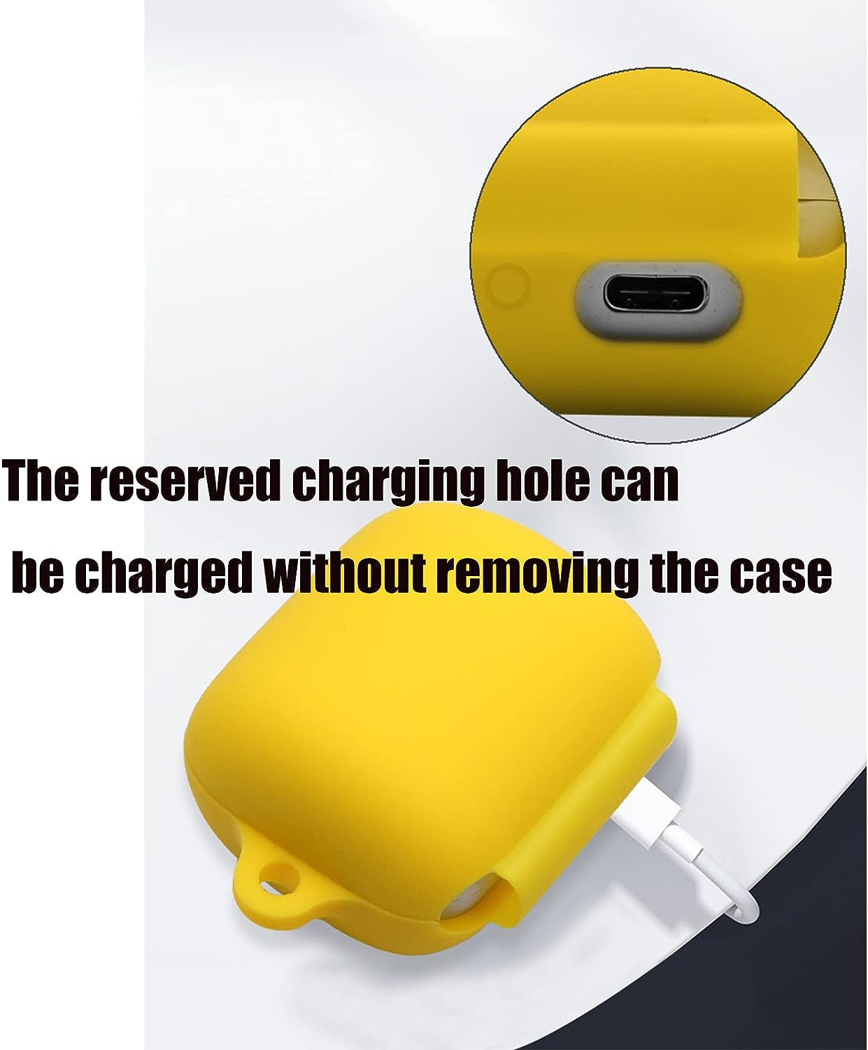 [2 Pack] Silicone Case for Sony Linkbuds WF-L900 Truly Wireless Earbud,Premium Soft Skin Cover Shock-Absorbing,Anti-Scratch Protective Case with Keychain,Black Pink  20220406sn-8   