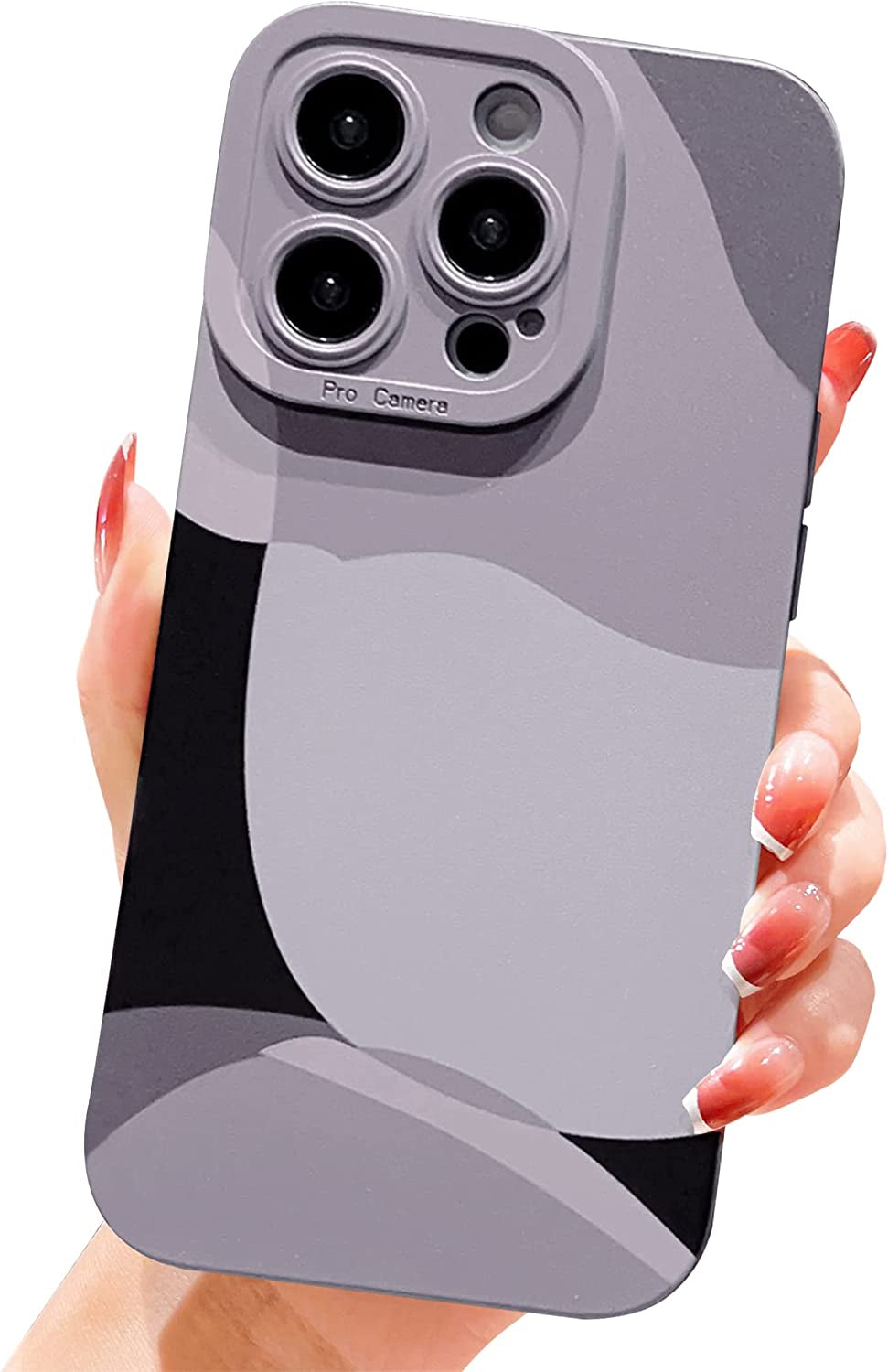 YKCZL Compatible with Iphone 14 Pro Case(No Fit Iphone 14 Pro Max 6.7 Inch), Cute Painted Art Heart Pattern Full Camera Lens Protective Slim Soft Shockproof Phone Case for Women Girls-Dark Blue  YKCZL   