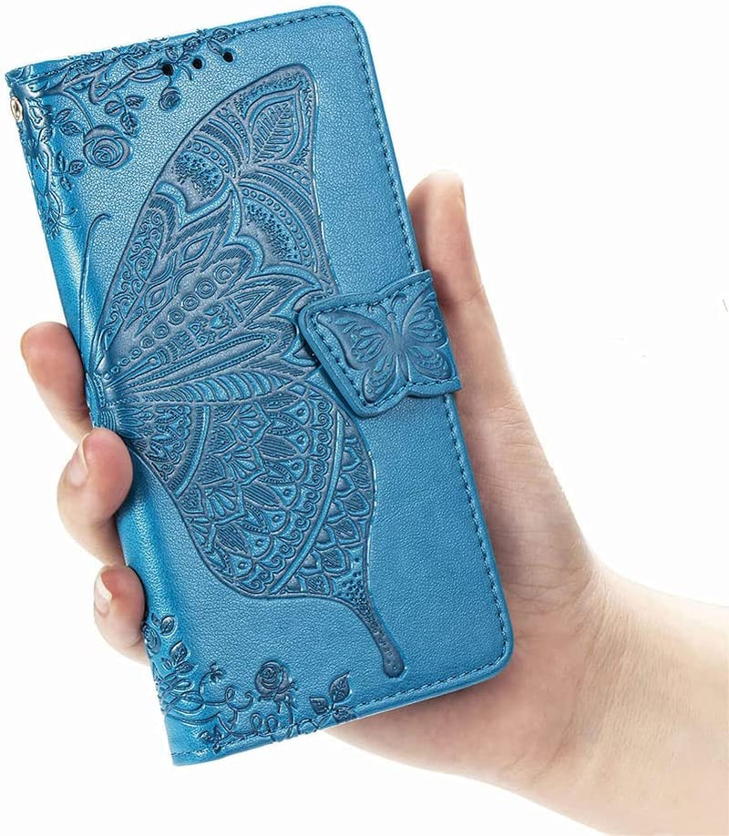NKECXKJ LG G8 Thinq Case, Design for LG G8/G8 Thinq Case with Card Holder Stand Kickstand for Women Men Girls Boys,Lgg8/G8Thinq Wallet Cute PU Leather Flip Protective Cover 6.1 Inch-Blue  NKECXKJ   
