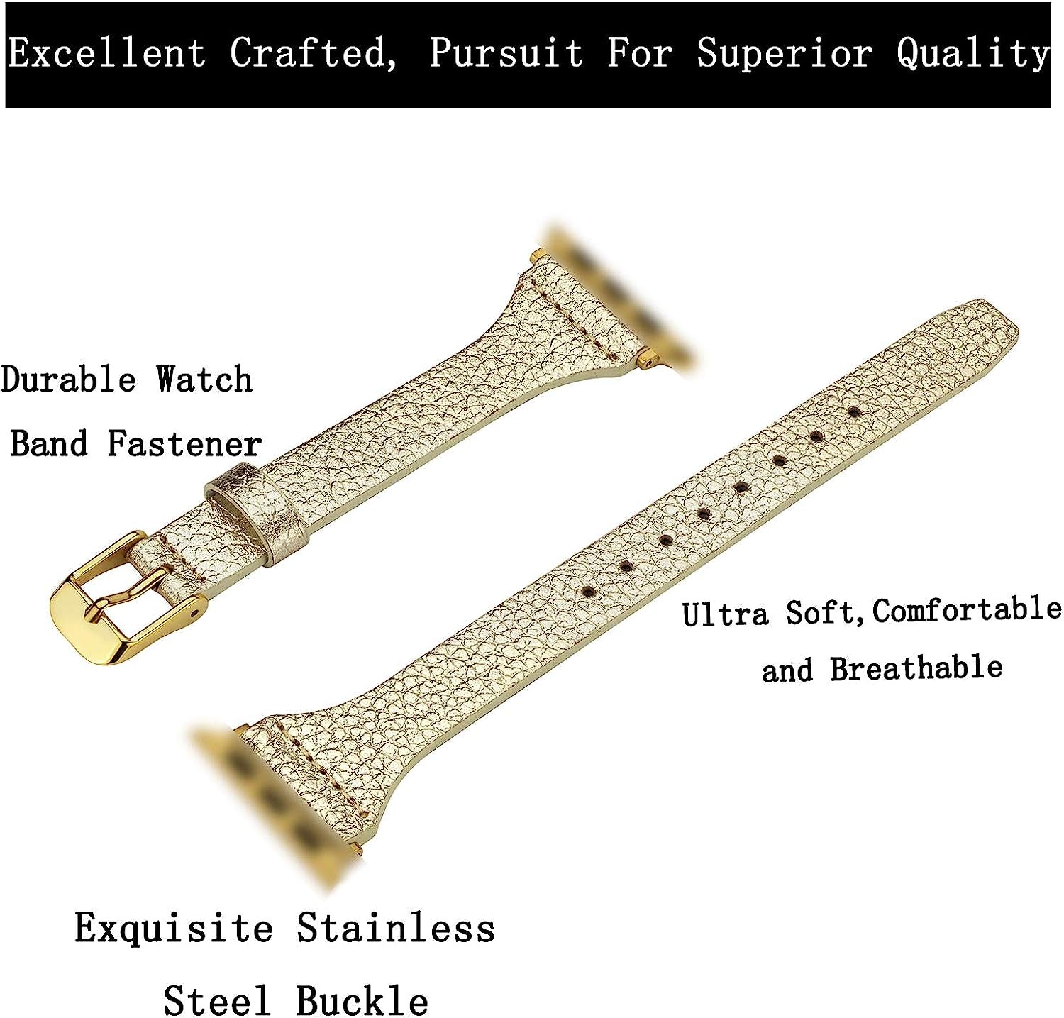 Tinoband Slim Genuine Leather Bands Compatible with Apple Watch Band 38Mm/40Mm/41Mm, 42Mm/44Mm/45Mm for Women Men, Leather Watch Band Replacement Strap for Iwatch Series 7/SE/6/5/4/3/2/1  TinoBand   