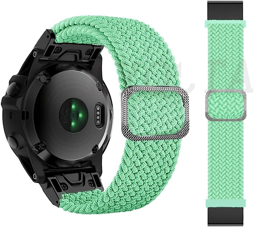 TWRQA 22 26Mm Nylon Band for Garmin Fenix 7X 7 Epix 6X 6 Pro 5X 5 plus 3 3HR Watchbands Smart Watch Straps Fenix 6Xpro 5Xplus Bracelet  TWRQA   
