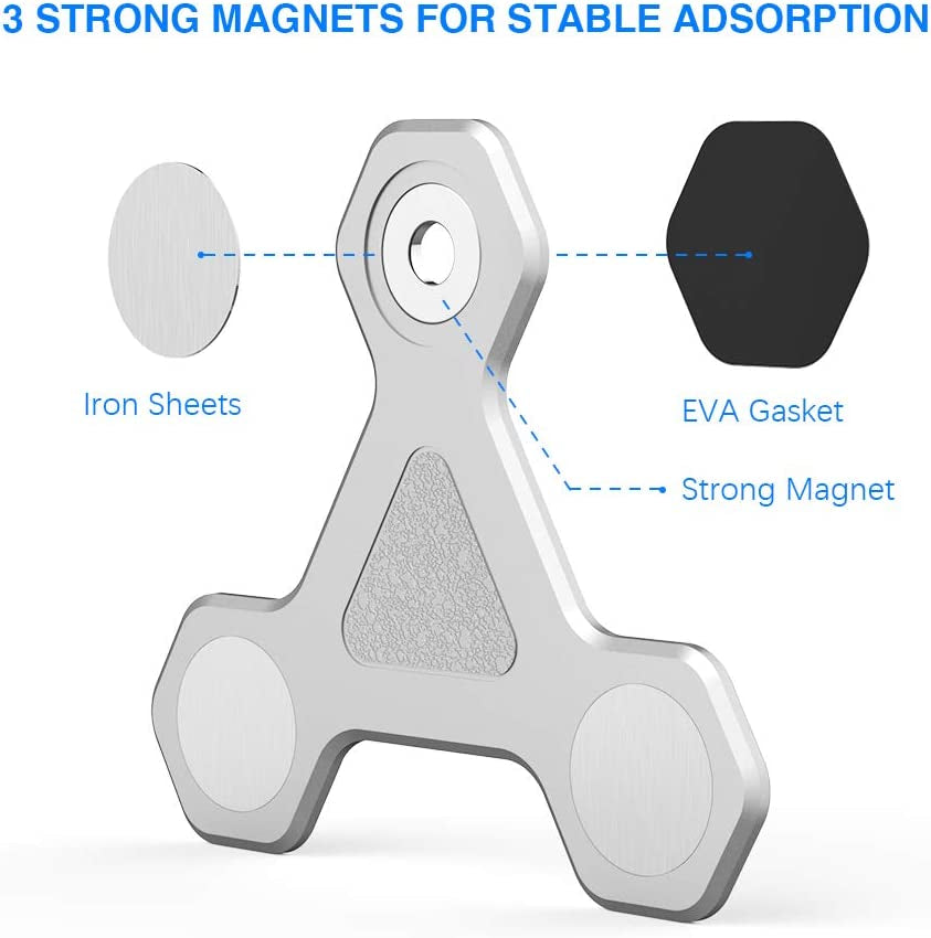 Xcivi Monitor Side Mount Magnetic Bracket Laptop Duo Screen Mount - Mount Your Smartphone to Your Laptop (Sliver)  xcivi   