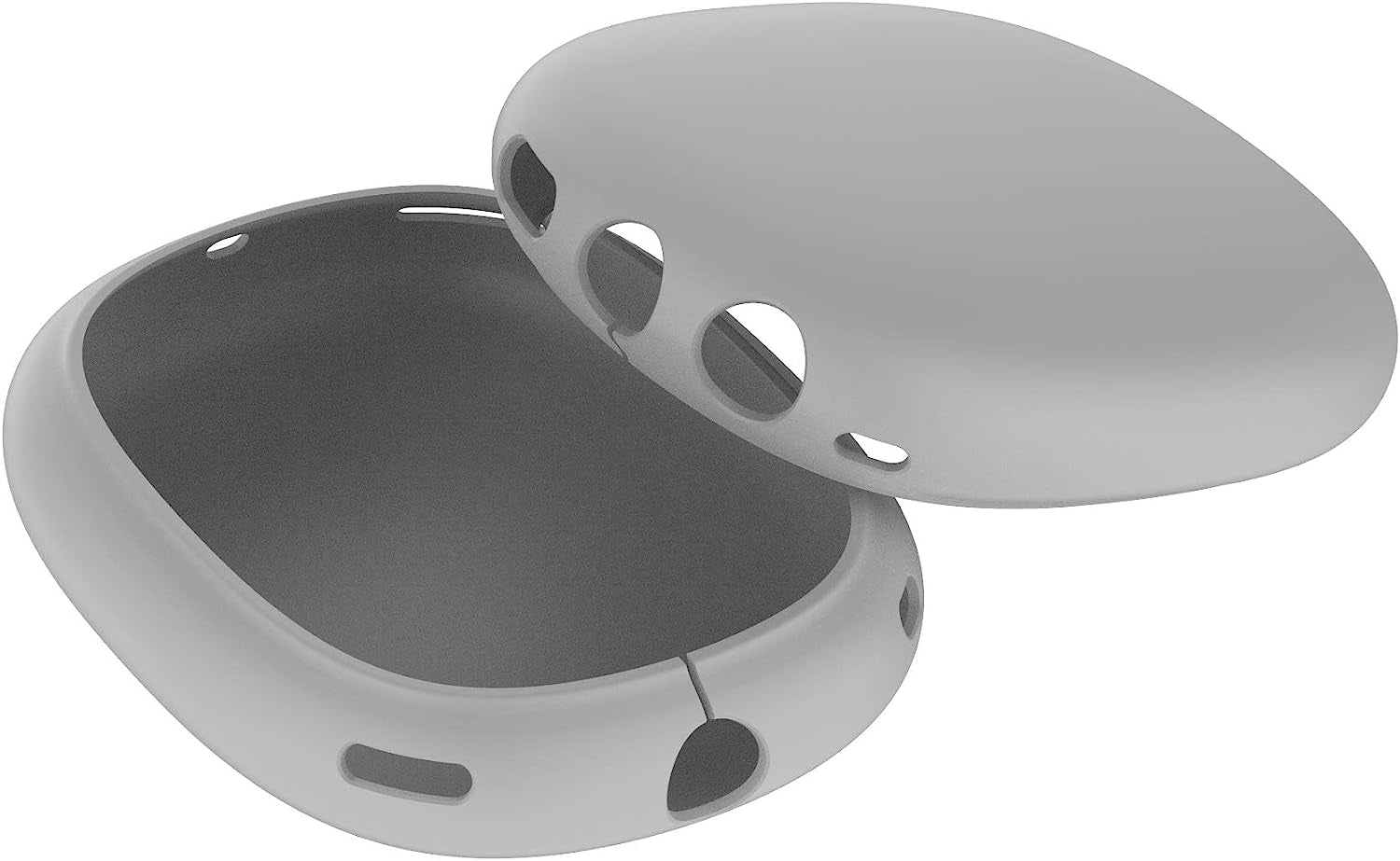 Headphones Protective Case Compatible with Airpods Max Headphones ,Soft Silicone Earbuds Cover Cases for Airpods Max Headphones Accessories (Gray)  Chofit   
