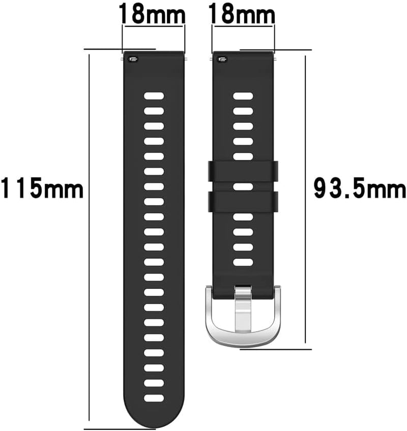 Compatible for Garmin Forerunner 255S, 18Mm Width Quick Released Soft Silicone Replacement Watchband Strap Wristband for Garmin Forerunner 255S/Vivoactive 4S/Vivomove 3S/Venu 2S  ZSZCXD   