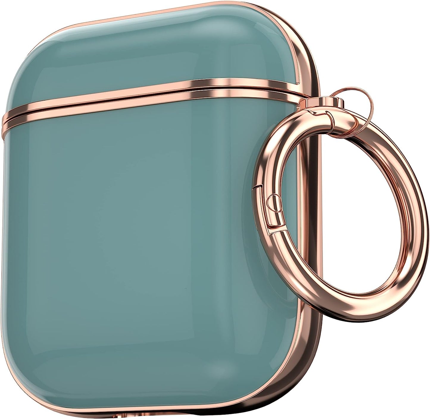 Maxjoy for Airpods Case Cover, Sunflower Flower Cute Air Pod 2 Case for Women Hard Protective Ipods Cover with Keychain for Airpod 2Nd 1St Generation Wireless Charging Case, Floral  Maxjoy Green  