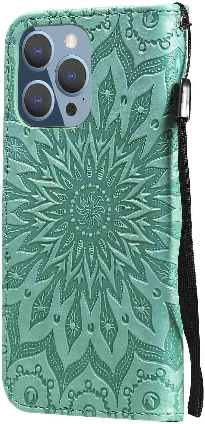 Fansipro Phone Cover Wallet Folio Case for LG G6, Premium PU Leather Slim Fit Cover for LG G6, 2 Card Slots, Exact Fitting, Green  Fansipro   