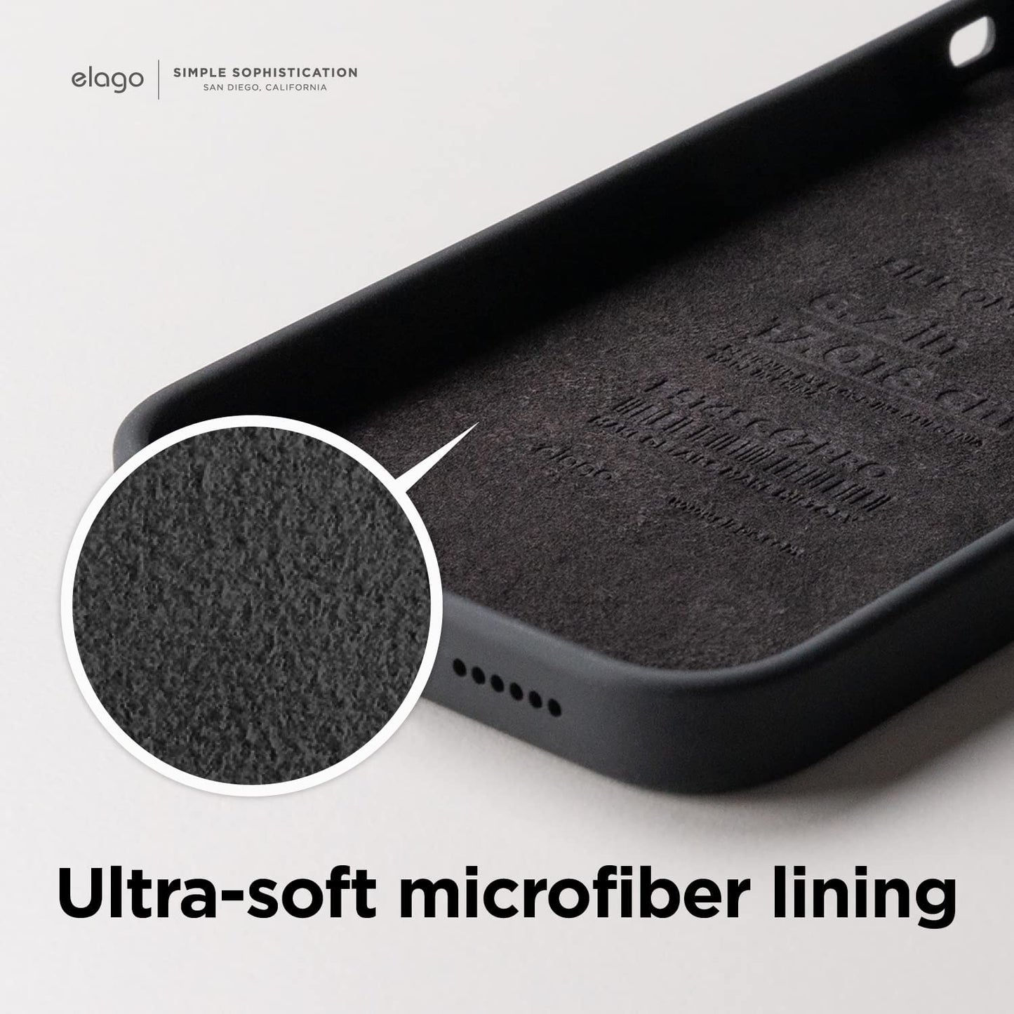 Elago Compatible with Iphone 14 Case, Liquid Silicone Case, Full Body Protective Cover, Shockproof, Slim Phone Case, Anti-Scratch Soft Microfiber Lining, 6.1 Inch (Black)  elago   