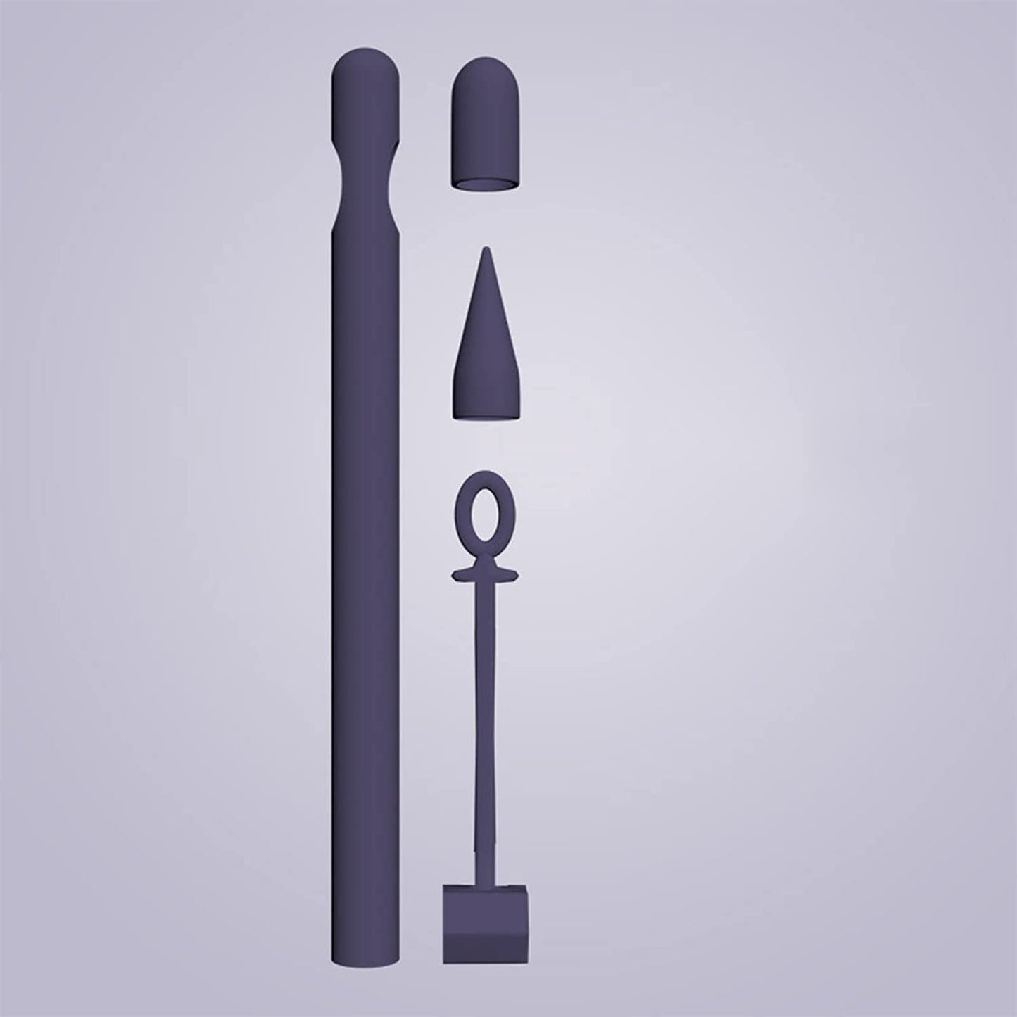 Siduater Silicone Sleeve for Apple Pencil 1St Generation, Ultra Light Pen Skin Case Cover Accessories Soft Protective Ipad Pencil Grip Holder with 2 Nib Cover, 1 Cable Adapter Tether, Pink  siduater Navy  