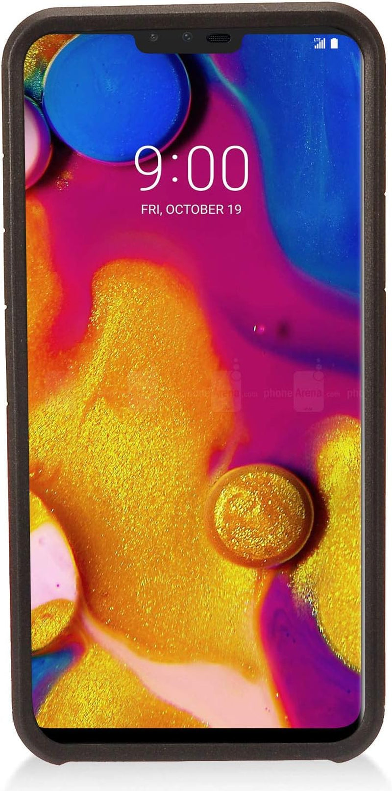 Eaglecell - Compatible with LG V40 Thinq - Rubberized Hybrid Hard Case - AH2 Red  Eaglecell   