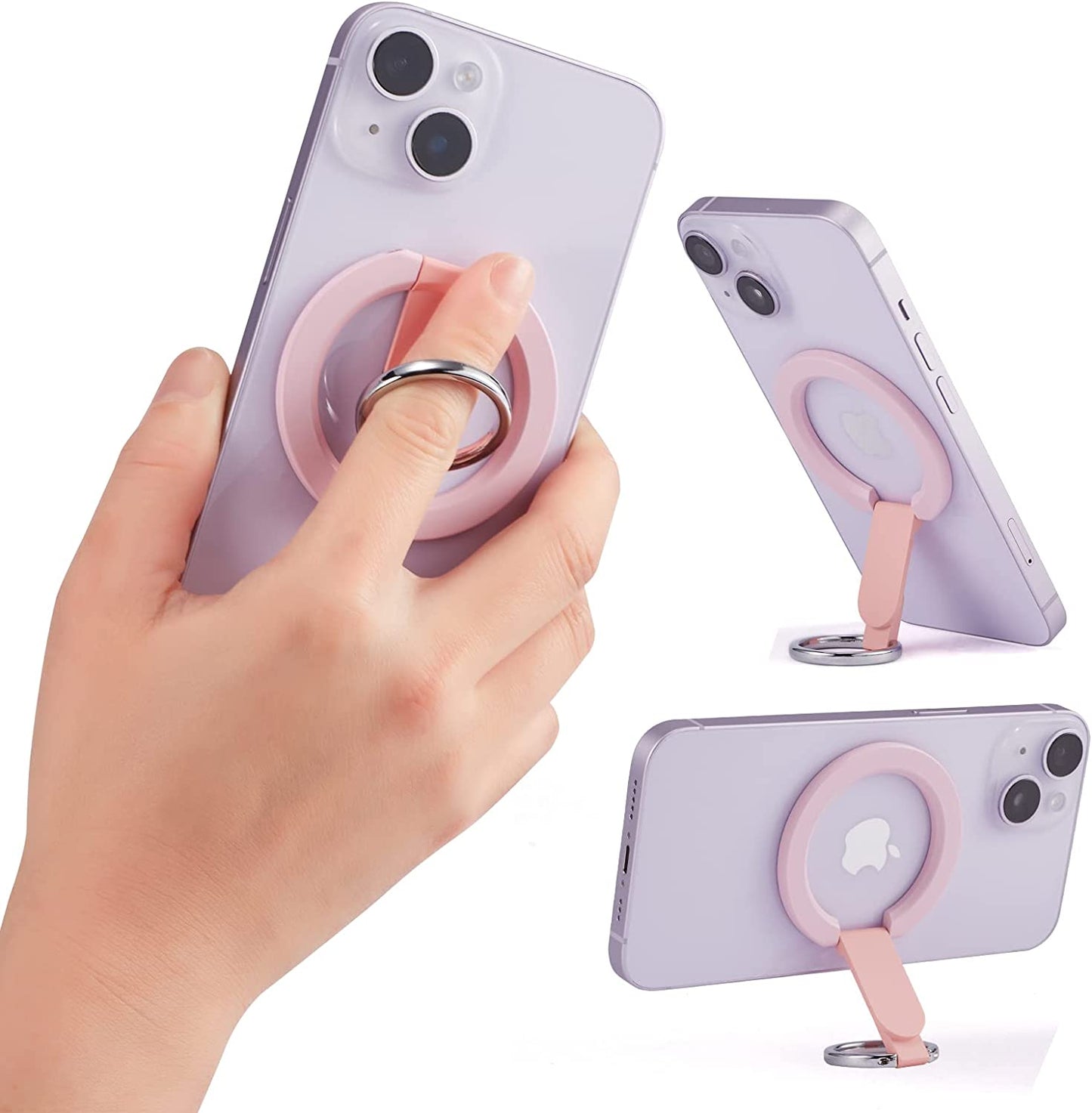 Rimyam Magnetic Phone Ring Holder for Magsafe Phone Grip&Stand 360° Rotation Grip Finger Kickstand Compatible with Iphone 14 13 12 plus Pro Pro Max Mini Magsafe Accessories  Rimyam   