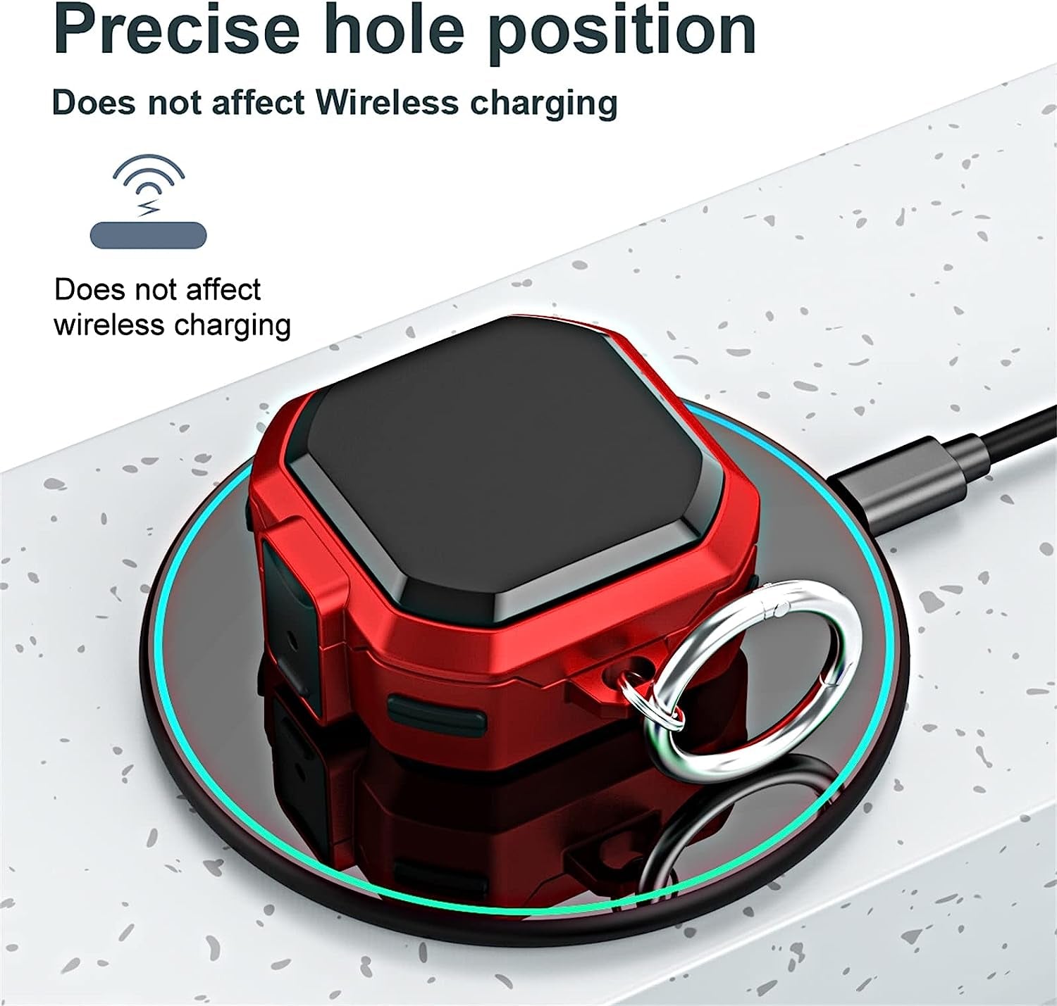 SKPY Cases for Samsung Galaxy Buds2 Pro/Buds 2/Buds Pro/Buds Live with Lock, Cool PC Armor Series Shockproof Cover with Keychain for Boys Teens  SKPY   