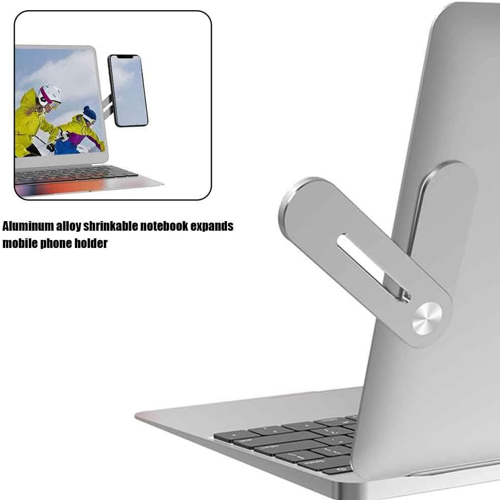 Magnetic Suction Laptop Stand Mount Holder Live Stream Computer Accessorie,Phone Holder Aluminum Shrink Bracket,Studying Working Watching Movie Gaming Doing Live Stream Space Saving  dgyl88   
