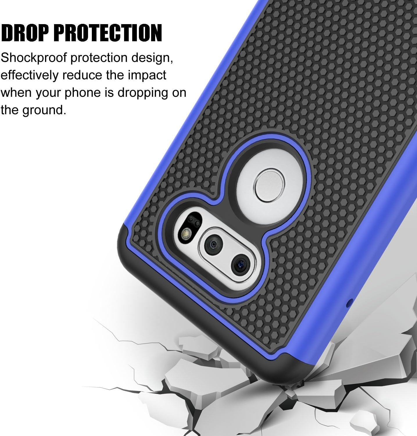 SYONER Shockproof Phone Case Cover for LG V30 [Blue]  SYONER   