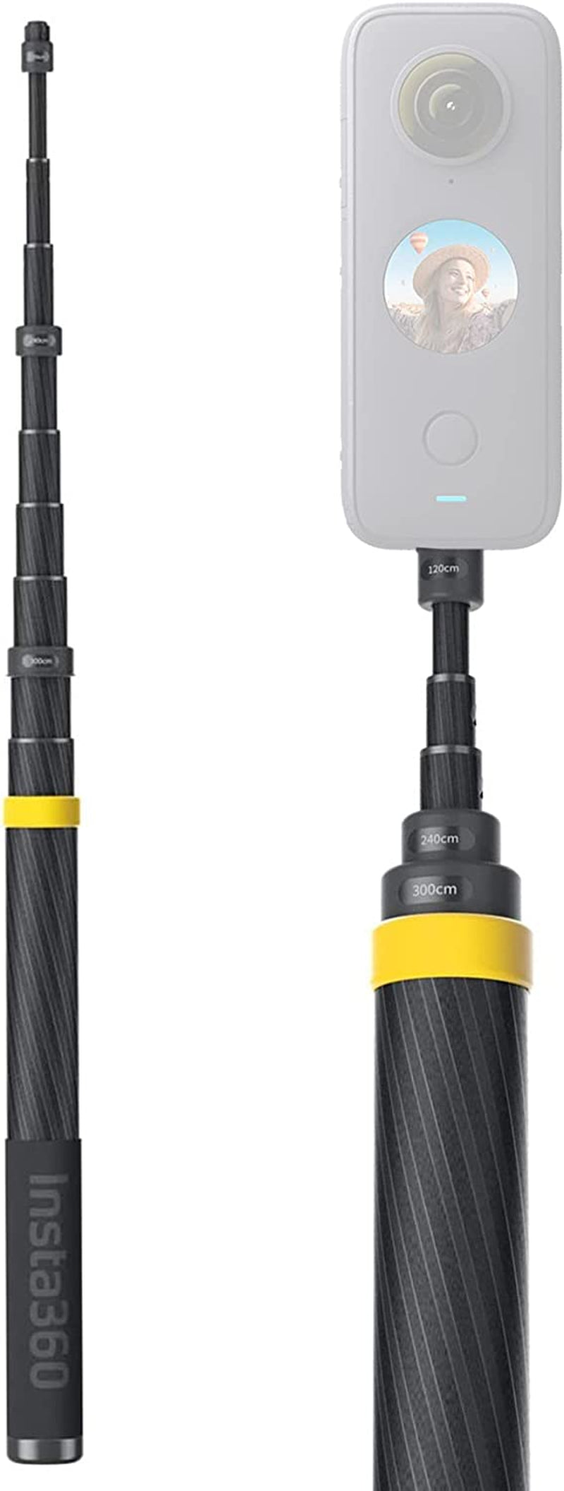 Insta360 3M 9.8Ft Extended Edition Selfie Stick for ONE X2, ONE R, ONE X, ONE Action Camera  Insta360   