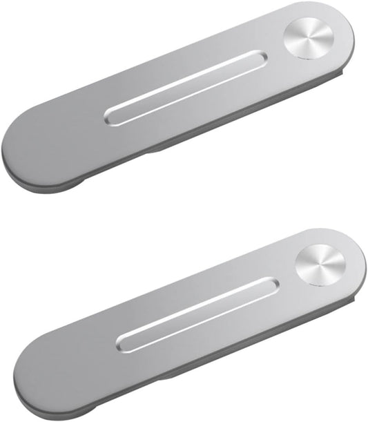 UKCOCO 2Pcs Mobile Phone Holder Collapsible Laptop Stand Stand for Laptop Magnetic Laptop Phone Stand Computer Monitor Stand Computer Phone Stand Magnetic Laptop Phone Stand Metal Silver  UKCOCO   