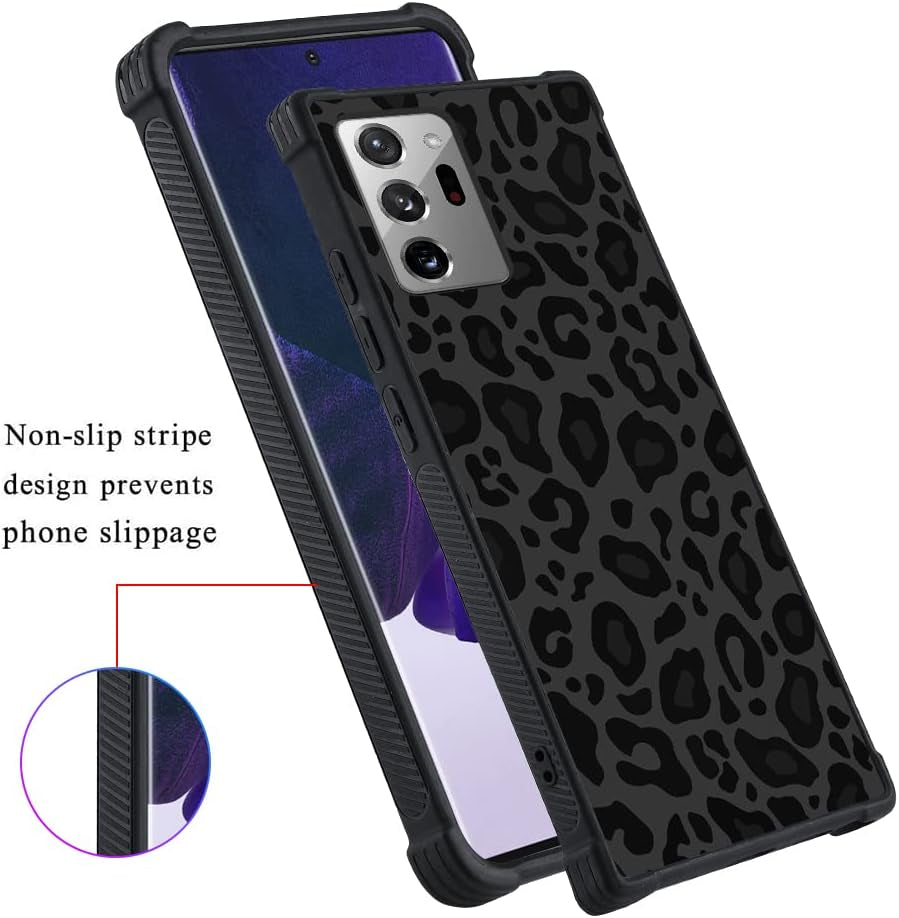 KANGHAR Case Compatible with Galaxy Note 20 Ultra,Black Leopard Design,Tire Texture Non-Slip +Shockproof Rugged TPU Protective Case for Samsung Galaxy Note 20 Ultra-Leopard Pattern  KANGHAR   