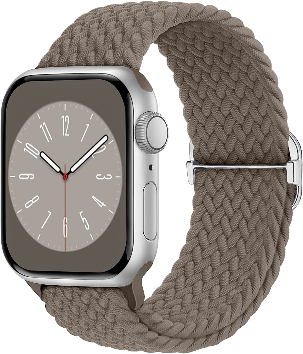 Braided Solo Loop Compatible with Apple Watch Band 38Mm 40Mm 41Mm 42Mm 44Mm 45Mm 49Mm for Women Men, Stretchy Straps Elastic Sport Wristbands for Iwatch Series 8 7 6 5 4 3 2 1 SE Ultra  Butifacion Stone 38/40/41mm 