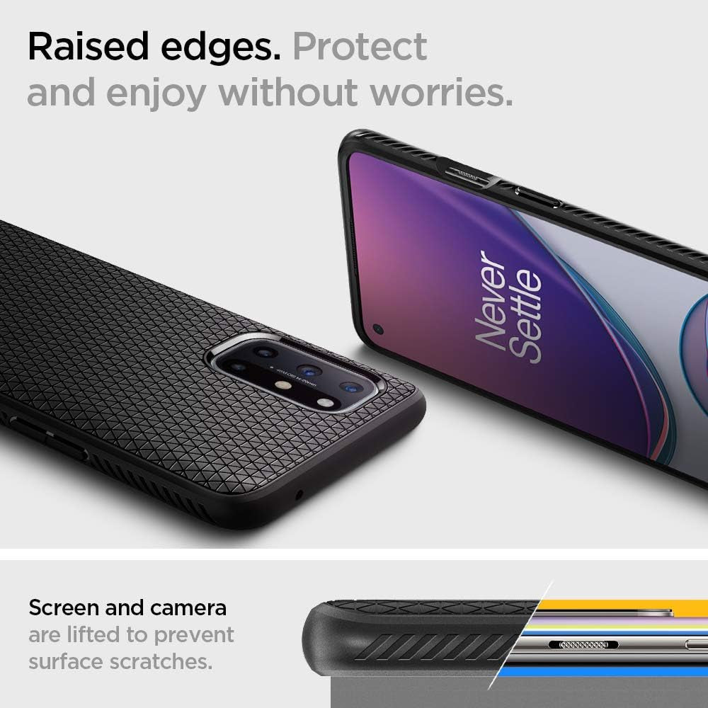 Spigen Liquid Air Armor Designed for Oneplus 8T Case (2020) - Matte Black  Spigen   