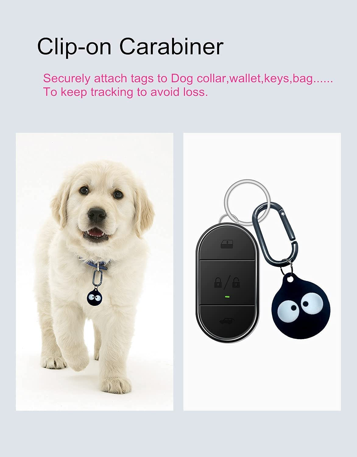 3 Pack Protective Case Compatible with Apple Airtag Cases, Cute Cartoon Silicone Protective Holder for Airtag Keychain, Pet,Luggage, Newest Design  Carrehome   