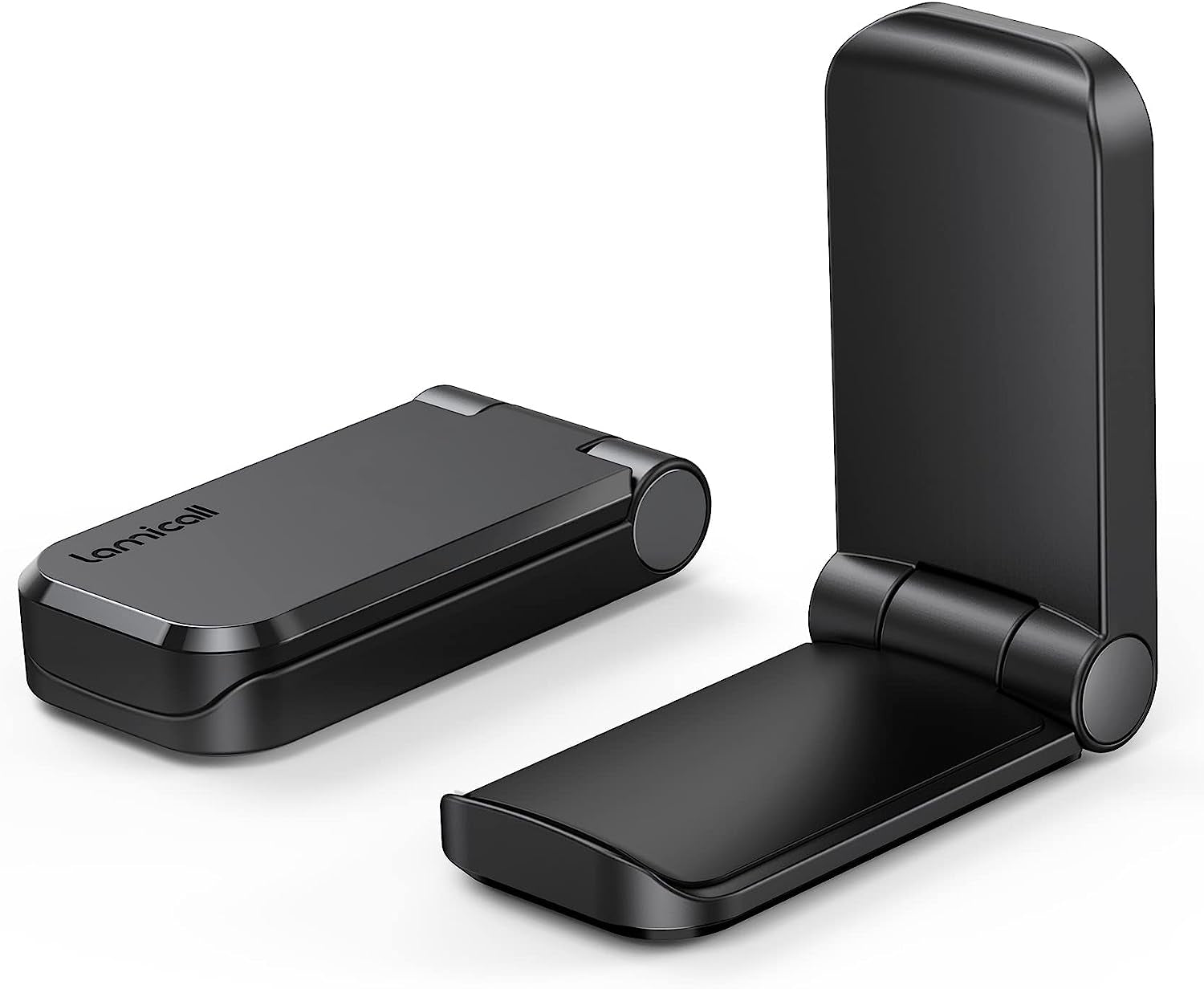 Lamicall Headphone Stand, Sticky Headset Hanger - Adhesive Headphone Holder Hook Mount, Headset Stand Holder Clip under Desk, Earphone Clamp for Airpods Max, Hyperx, Sennheiser, Black  Lamicall Black-2Pack  