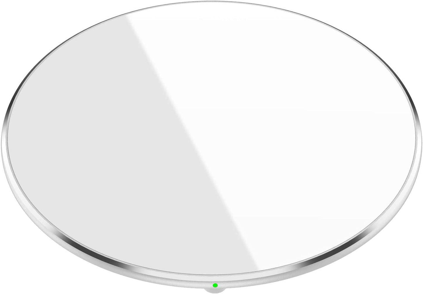 TOZO W1 Wireless Charger 10W Thin Aviation Aluminum Computer Numerical Control Technology Fast Charging Pad Black (NO AC Adapter)  TOZO Silver S-90mm 