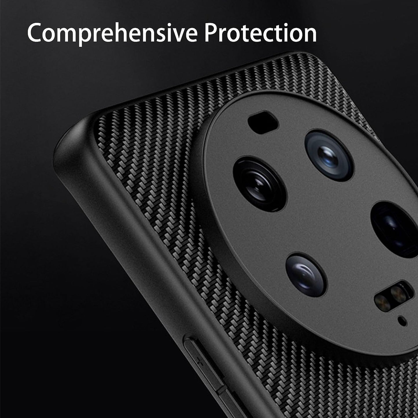 Suttkue for Xiaomi 13 Ultra Case,High Qualit,Pc Material Carbon Fiber，Scratch Resistant,Flexiblefull Protection,Anti-Skid-Black  Suttkue   